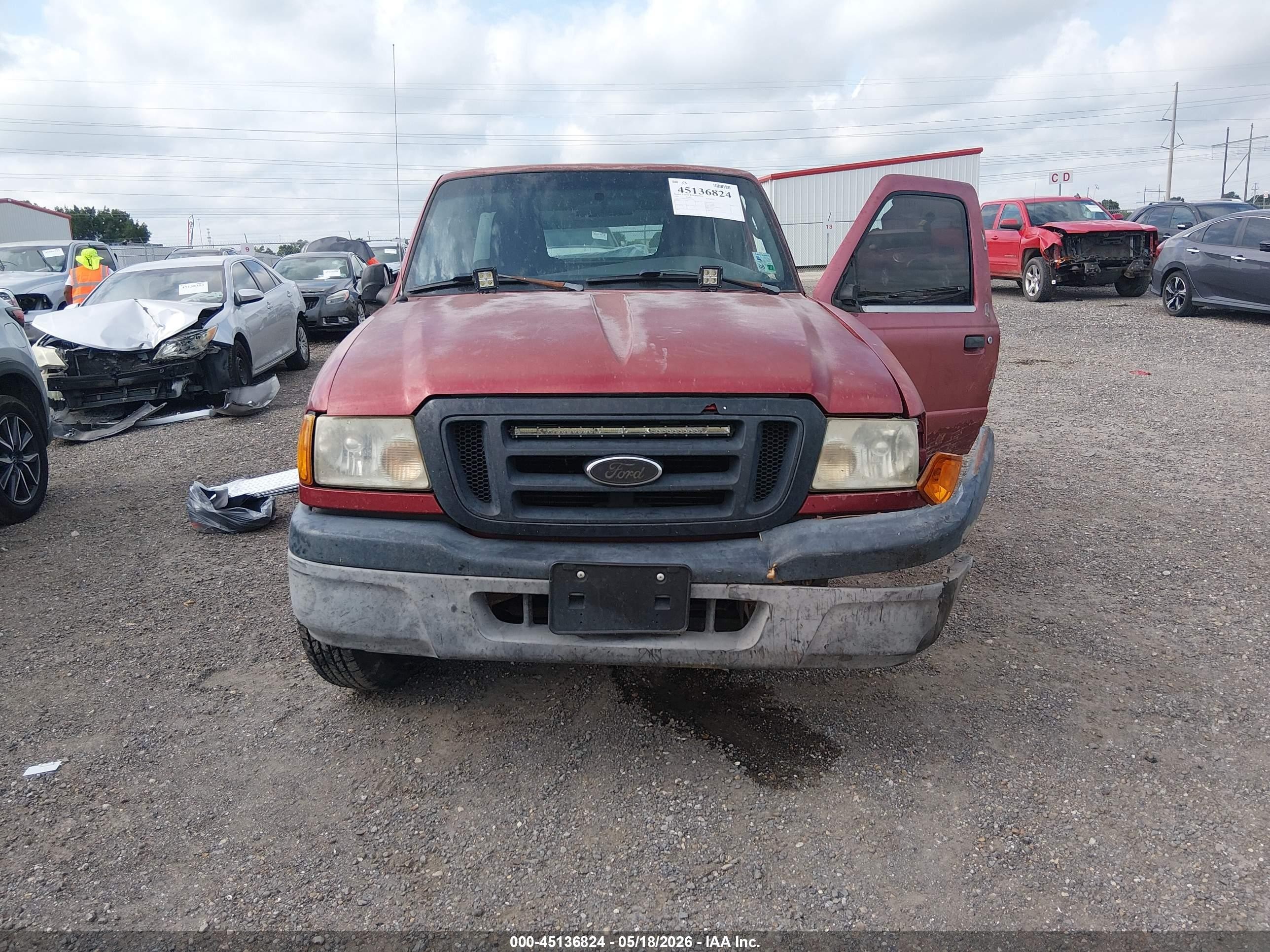 2005 Ford Ranger Xl/xls/xlt Red vin: 1FTYR10D45PA17321