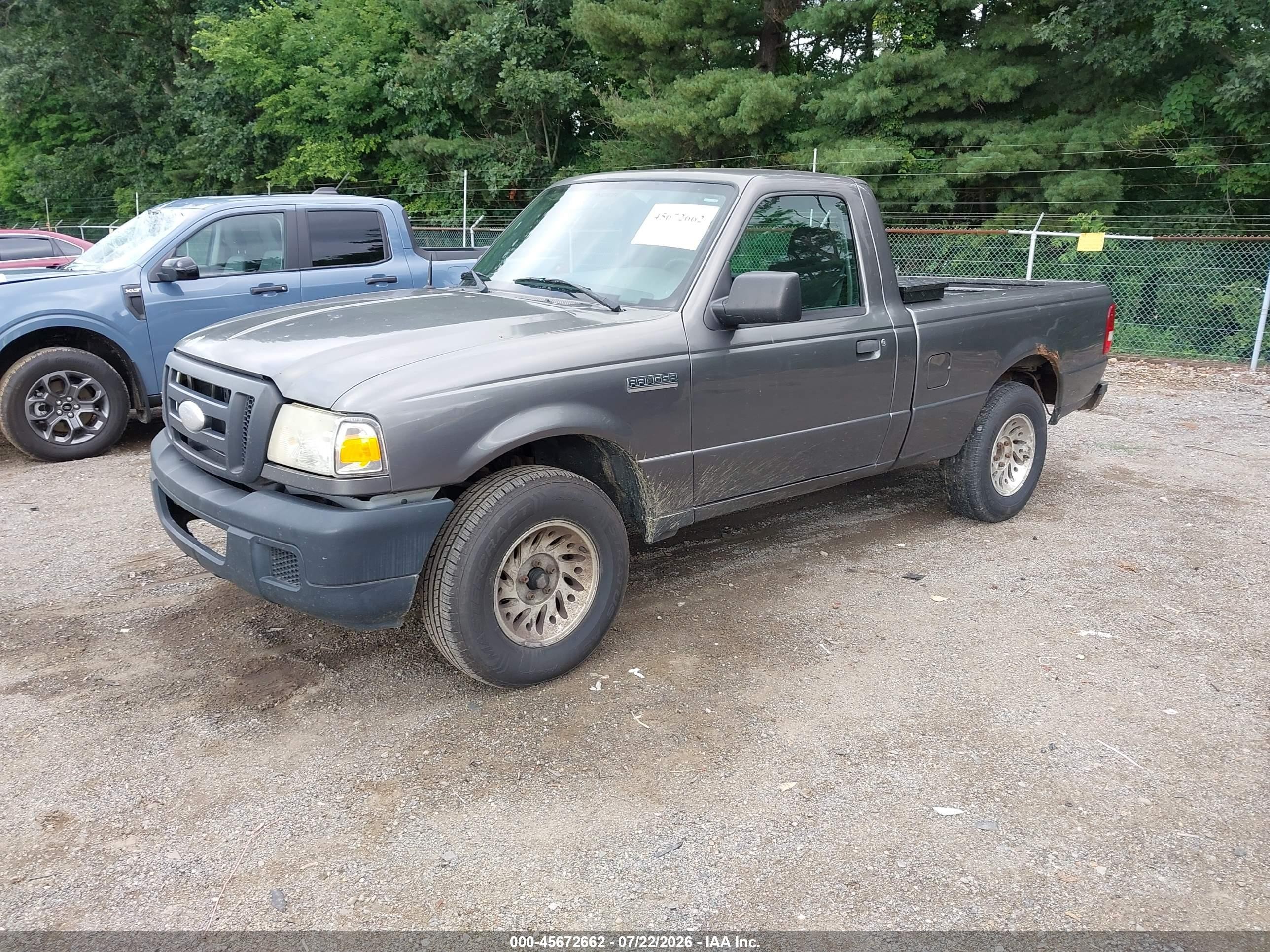 2006 Ford Ranger Xl/xlt Gray vin: 1FTYR10D46PA18258