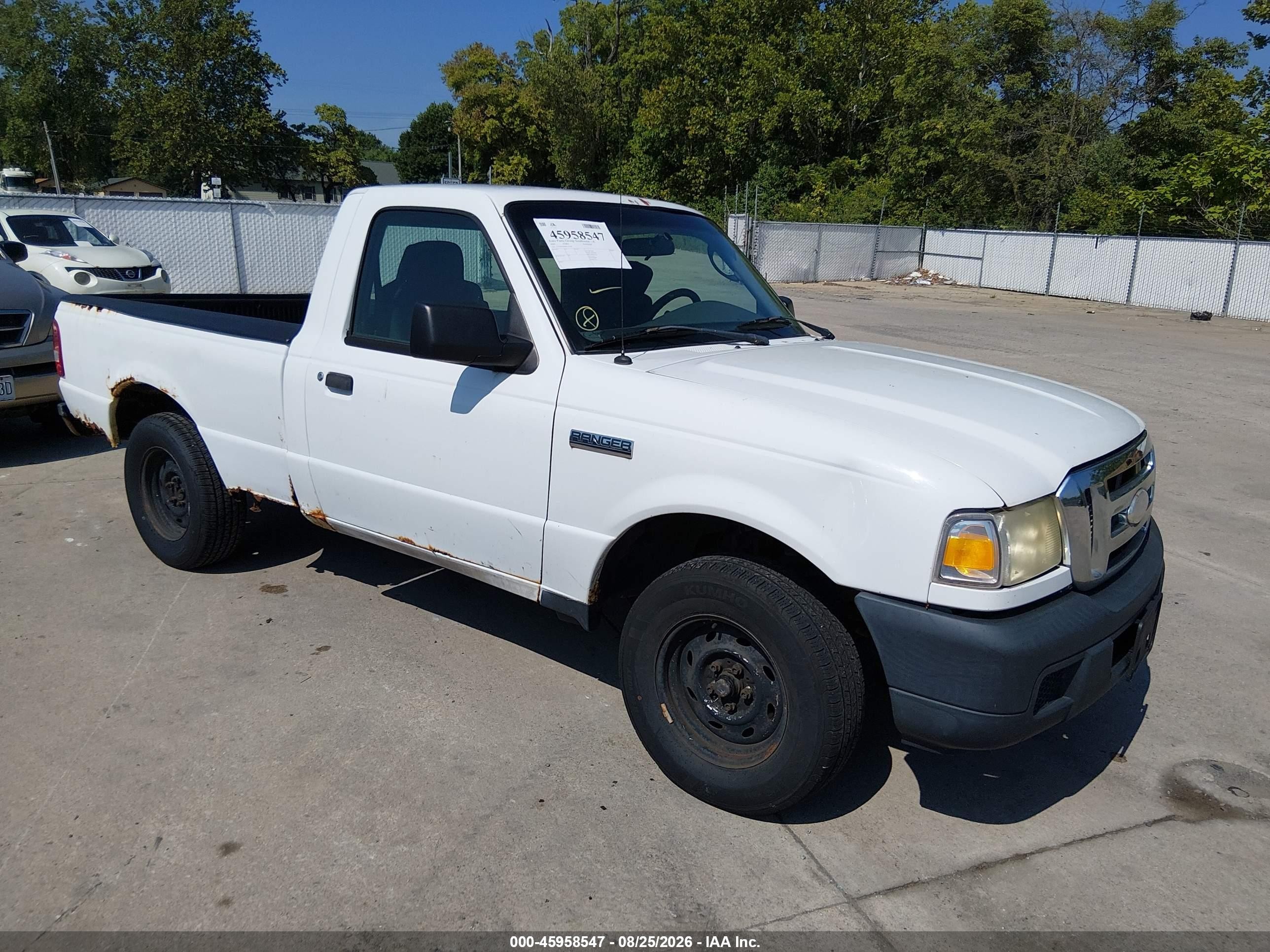 2006 Ford Ranger Xl/xlt White vin: 1FTYR10D46PA33200