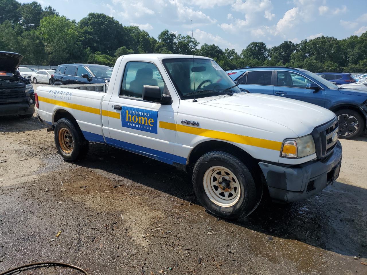 2006 Ford Ranger White vin: 1FTYR10D46PA61661 Damage: Overall Vehicle, De-Identify, Removal Required