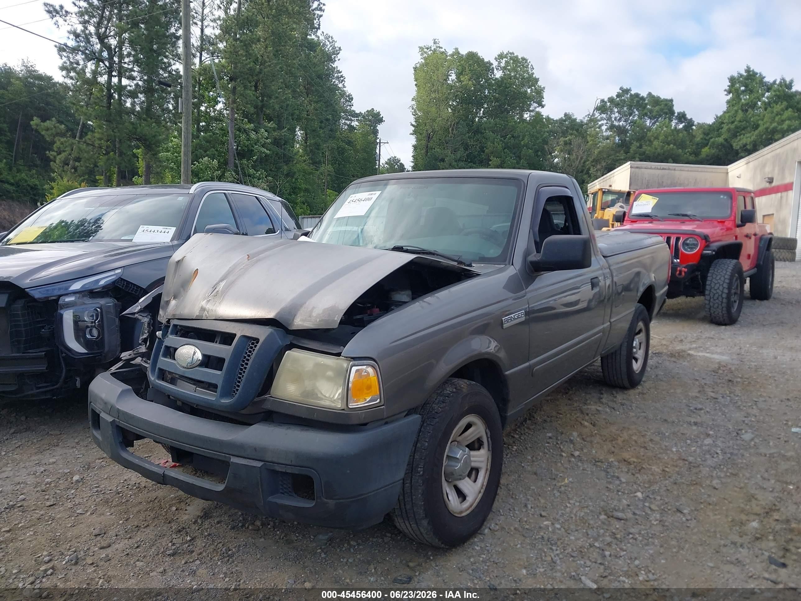 2007 Ford Ranger Stx/xl/xlt Gray vin: 1FTYR10D47PA11814