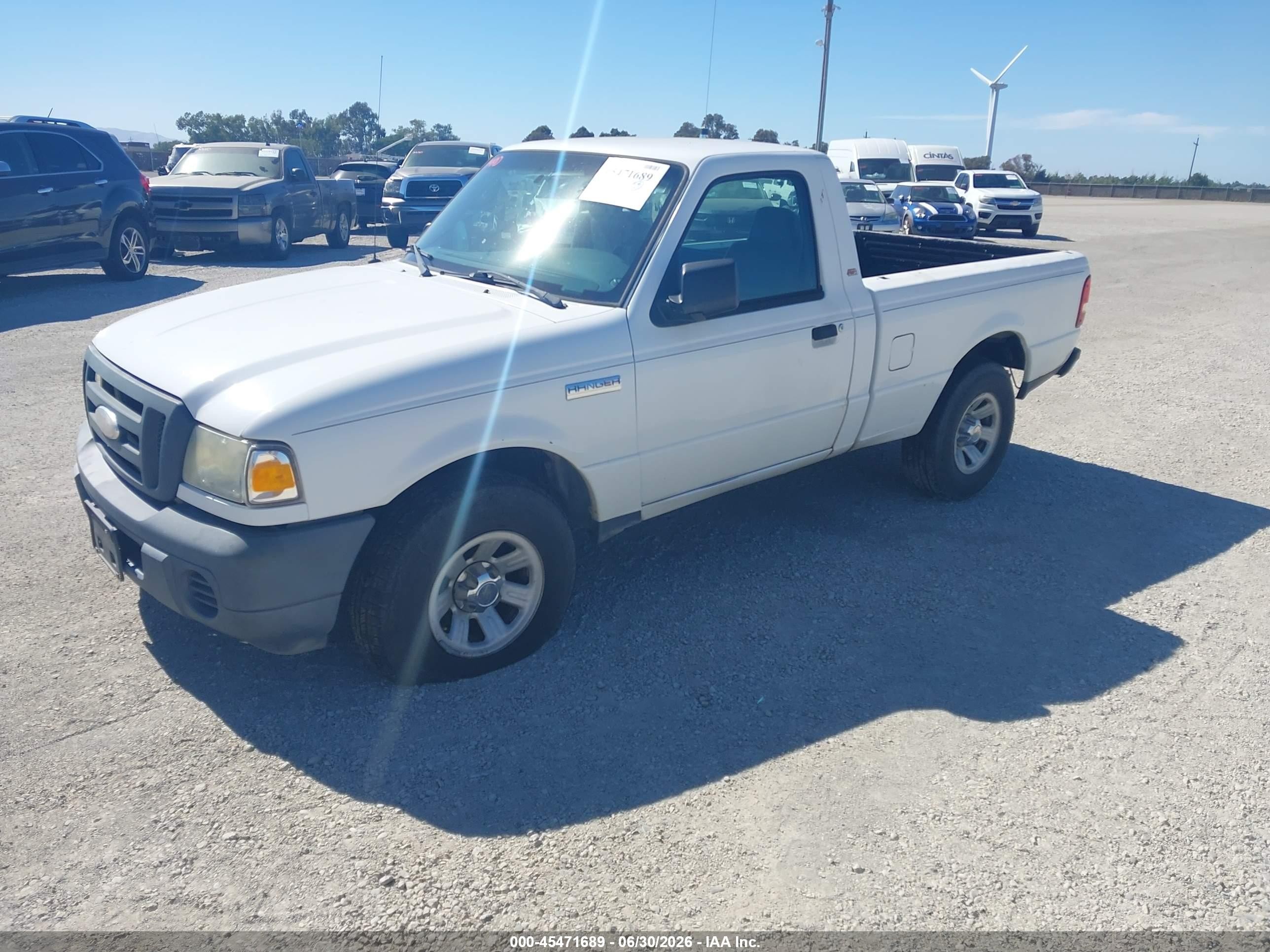 2008 Ford Ranger Xl/xlt White vin: 1FTYR10D48PA35693