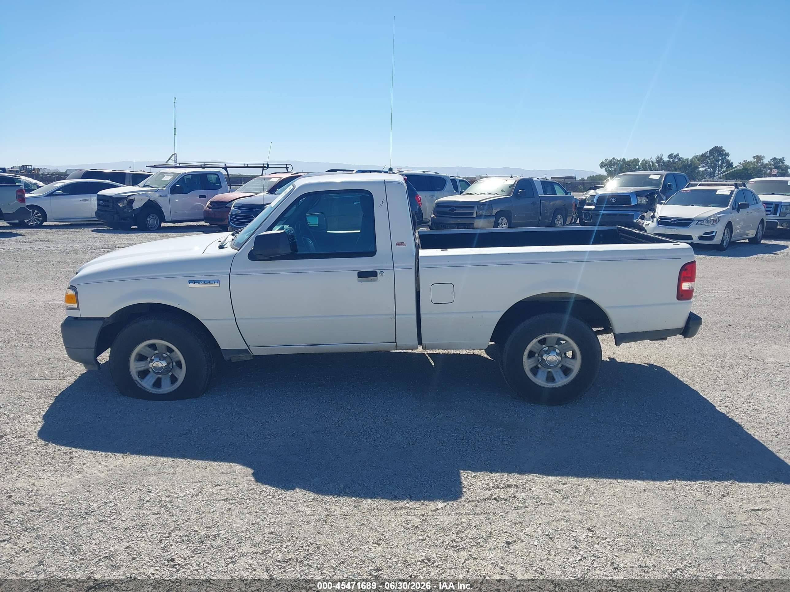 2008 Ford Ranger Xl/xlt White vin: 1FTYR10D48PA35693