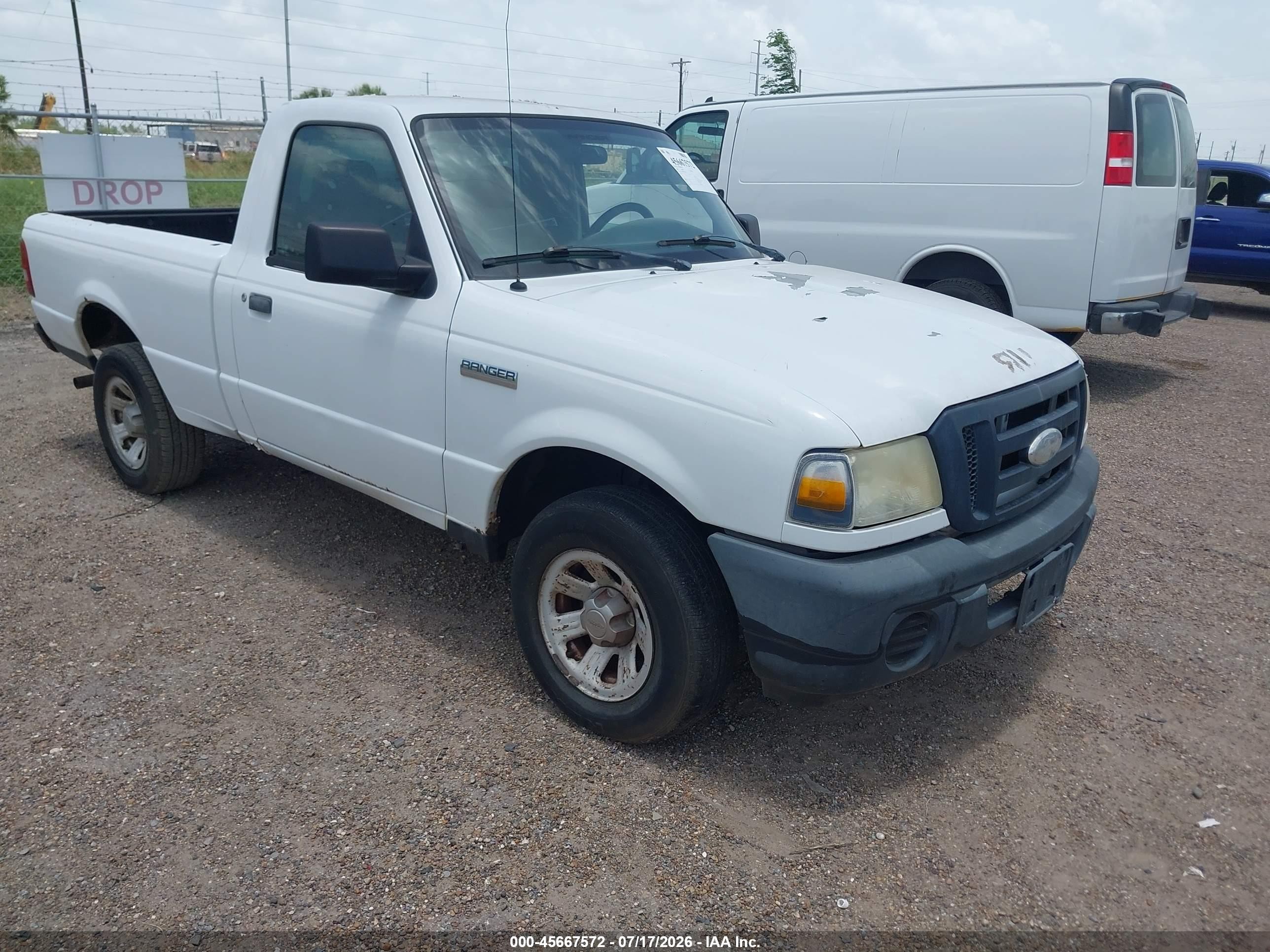 2008 Ford Ranger Xl/xlt White vin: 1FTYR10D48PA53398