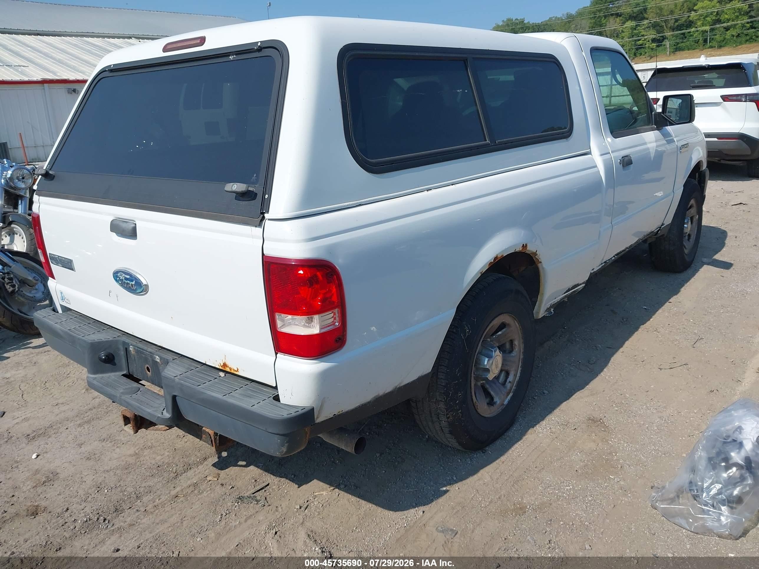 2008 Ford Ranger Xl/xlt White vin: 1FTYR10D48PA71898
