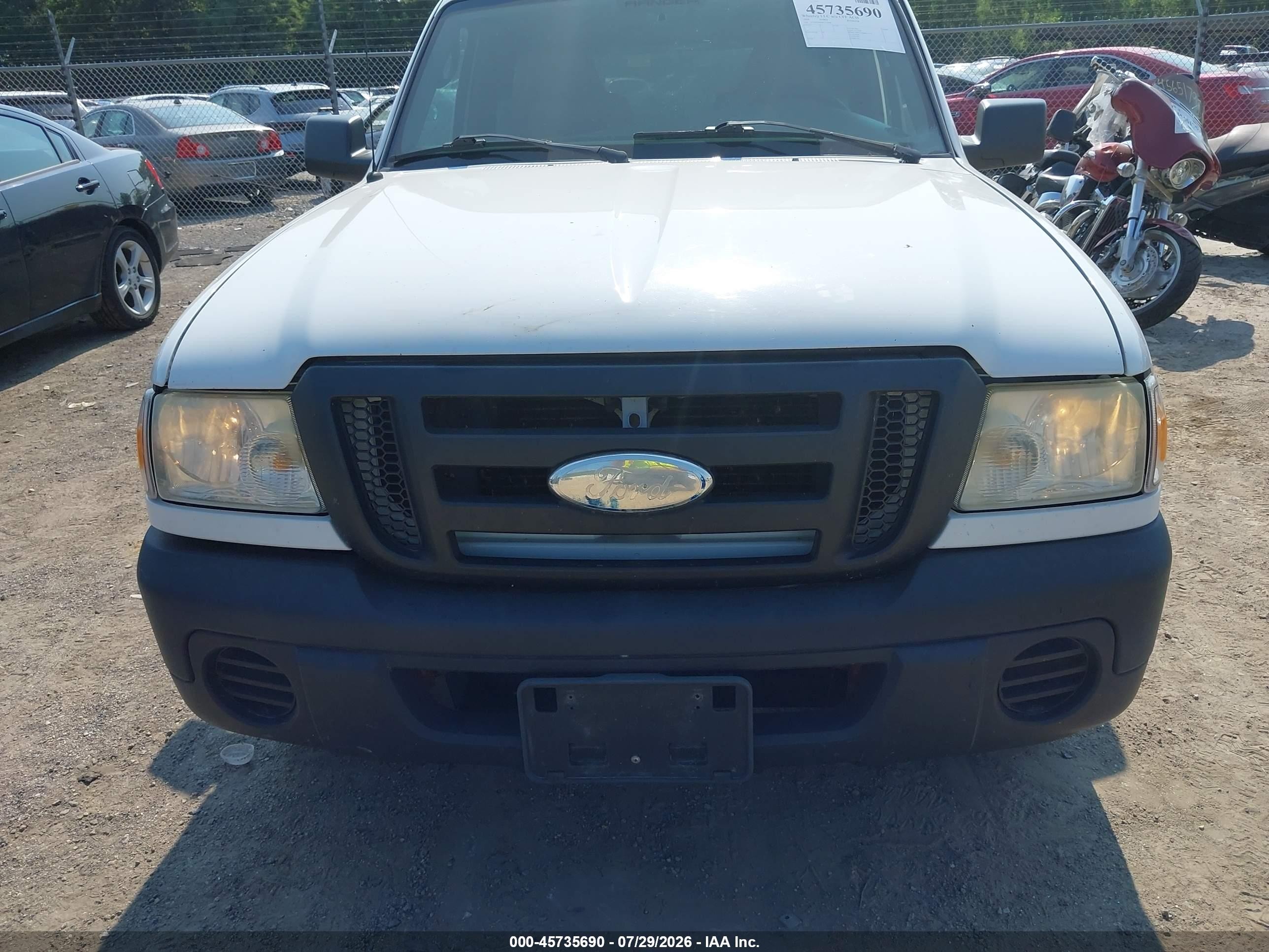 2008 Ford Ranger Xl/xlt White vin: 1FTYR10D48PA71898