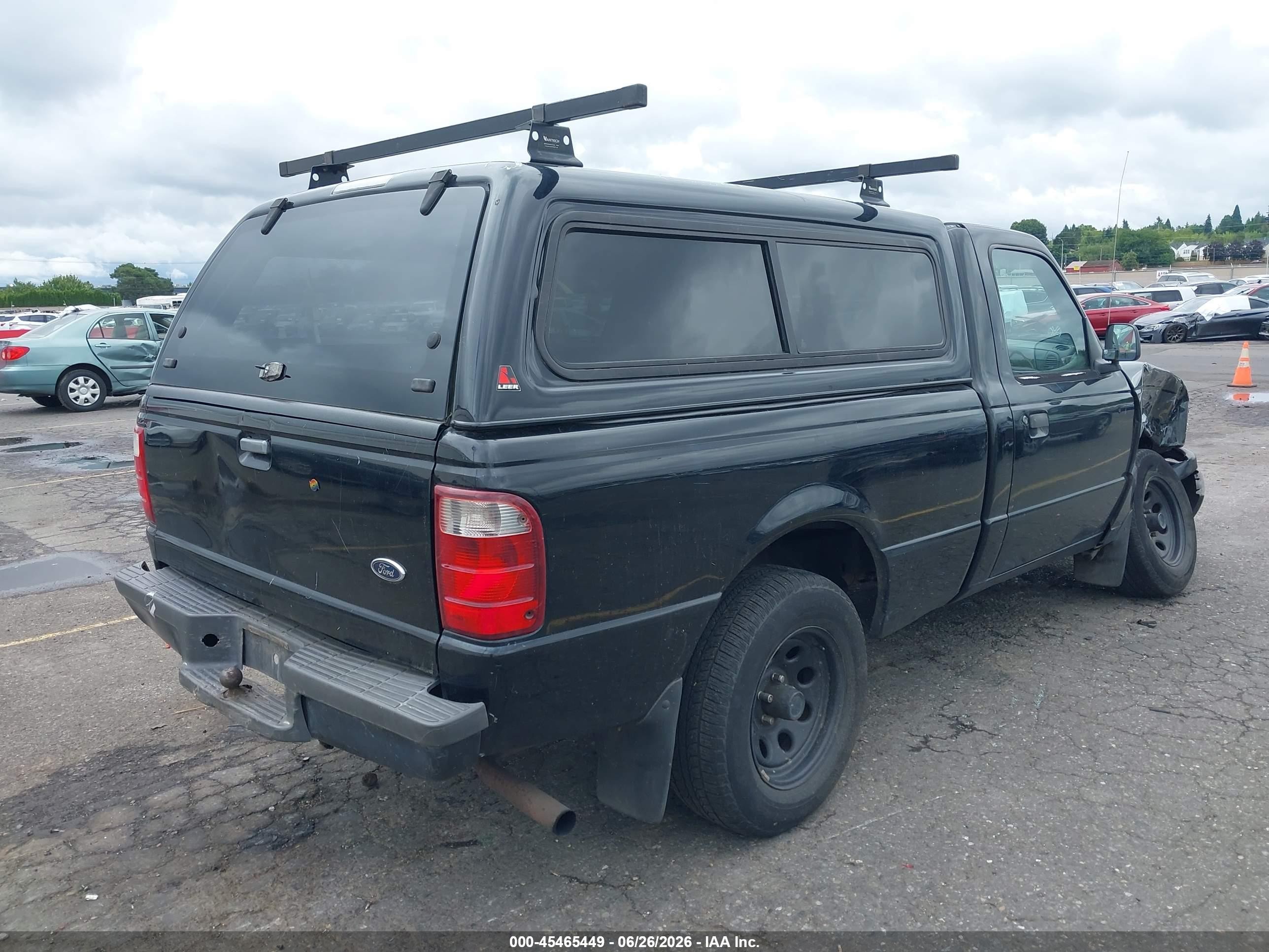 2002 Ford Ranger Xl/xlt Black vin: 1FTYR10D52PA84764
