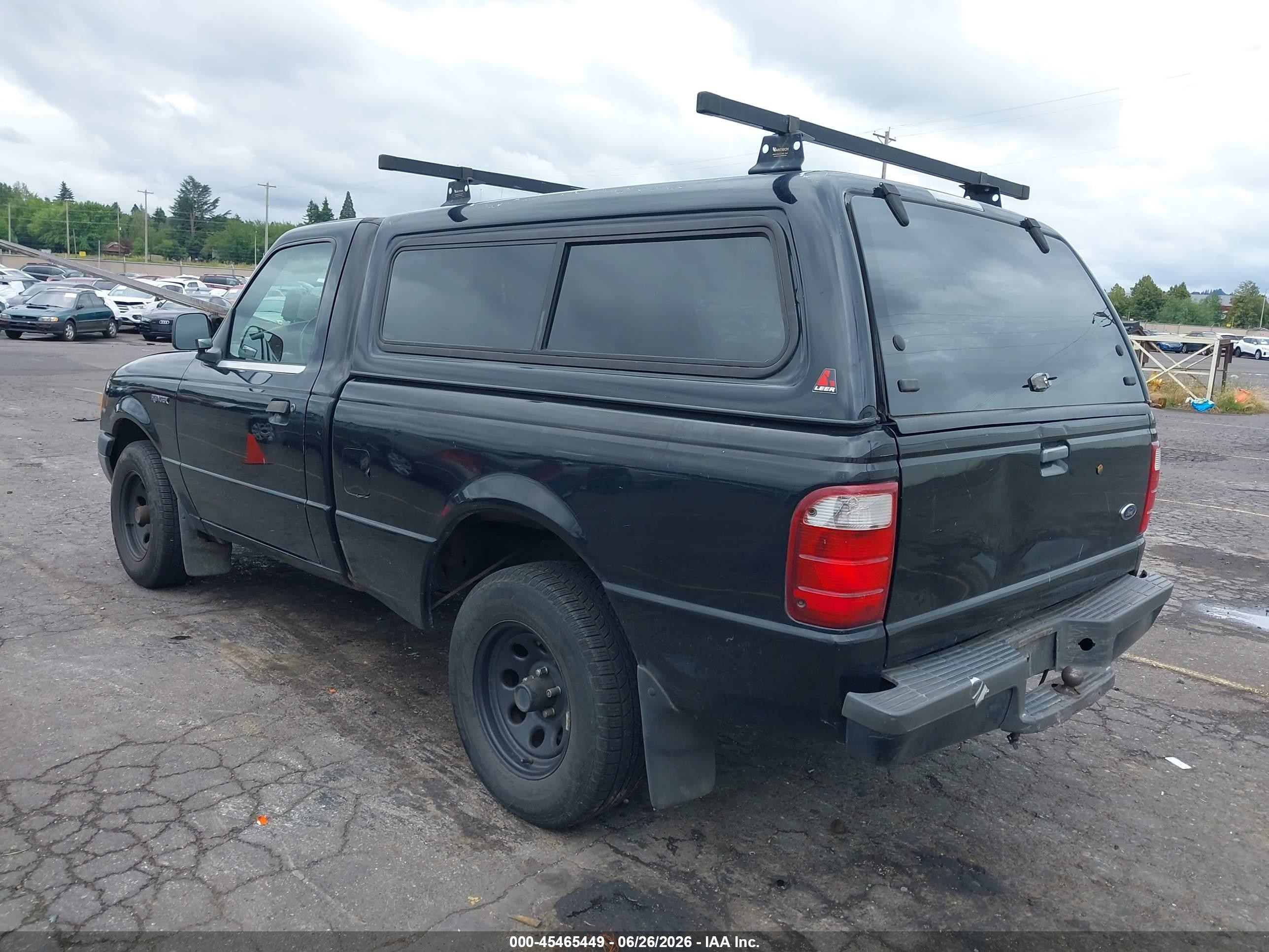 2002 Ford Ranger Xl/xlt Black vin: 1FTYR10D52PA84764