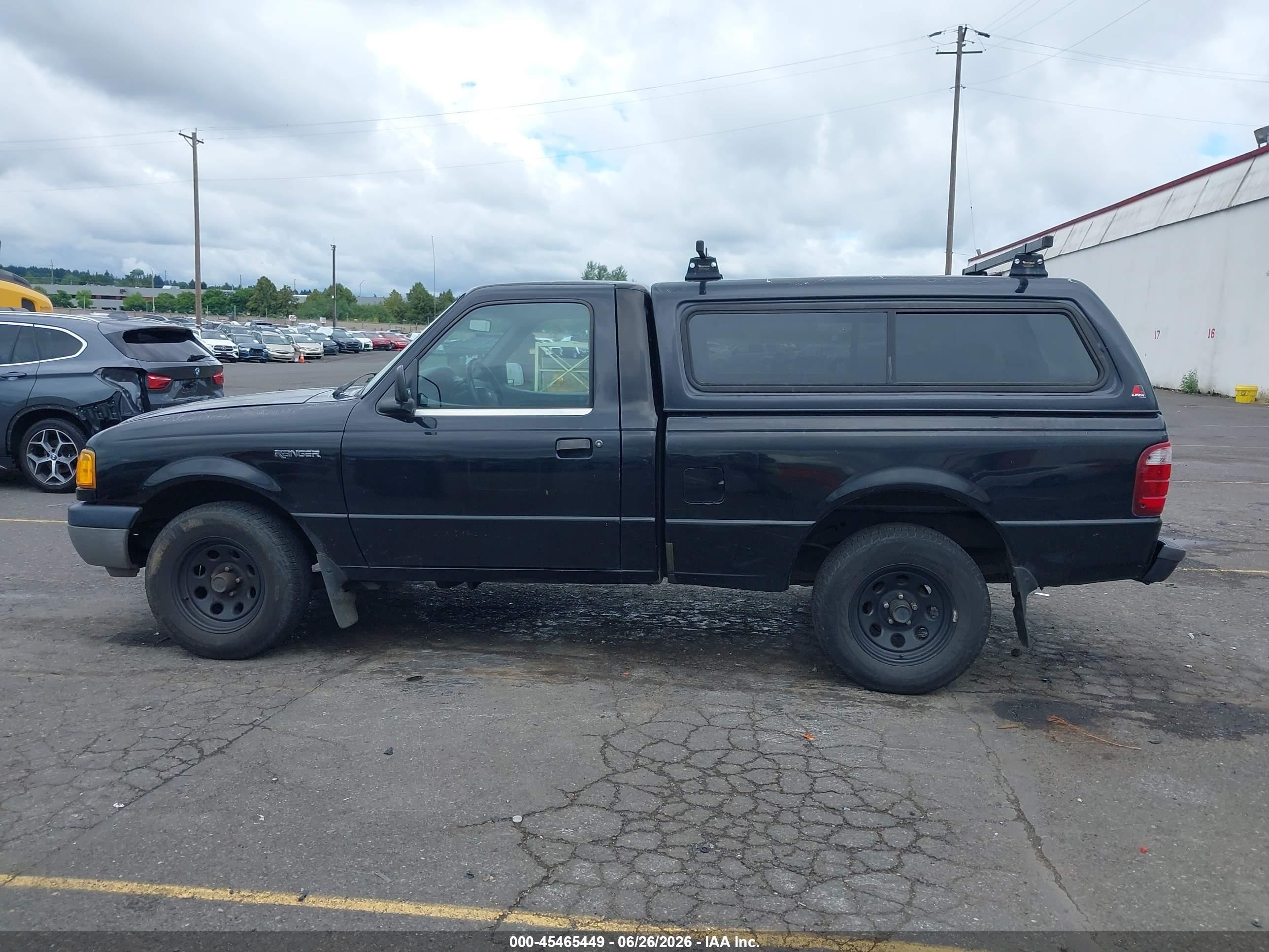 2002 Ford Ranger Xl/xlt Black vin: 1FTYR10D52PA84764