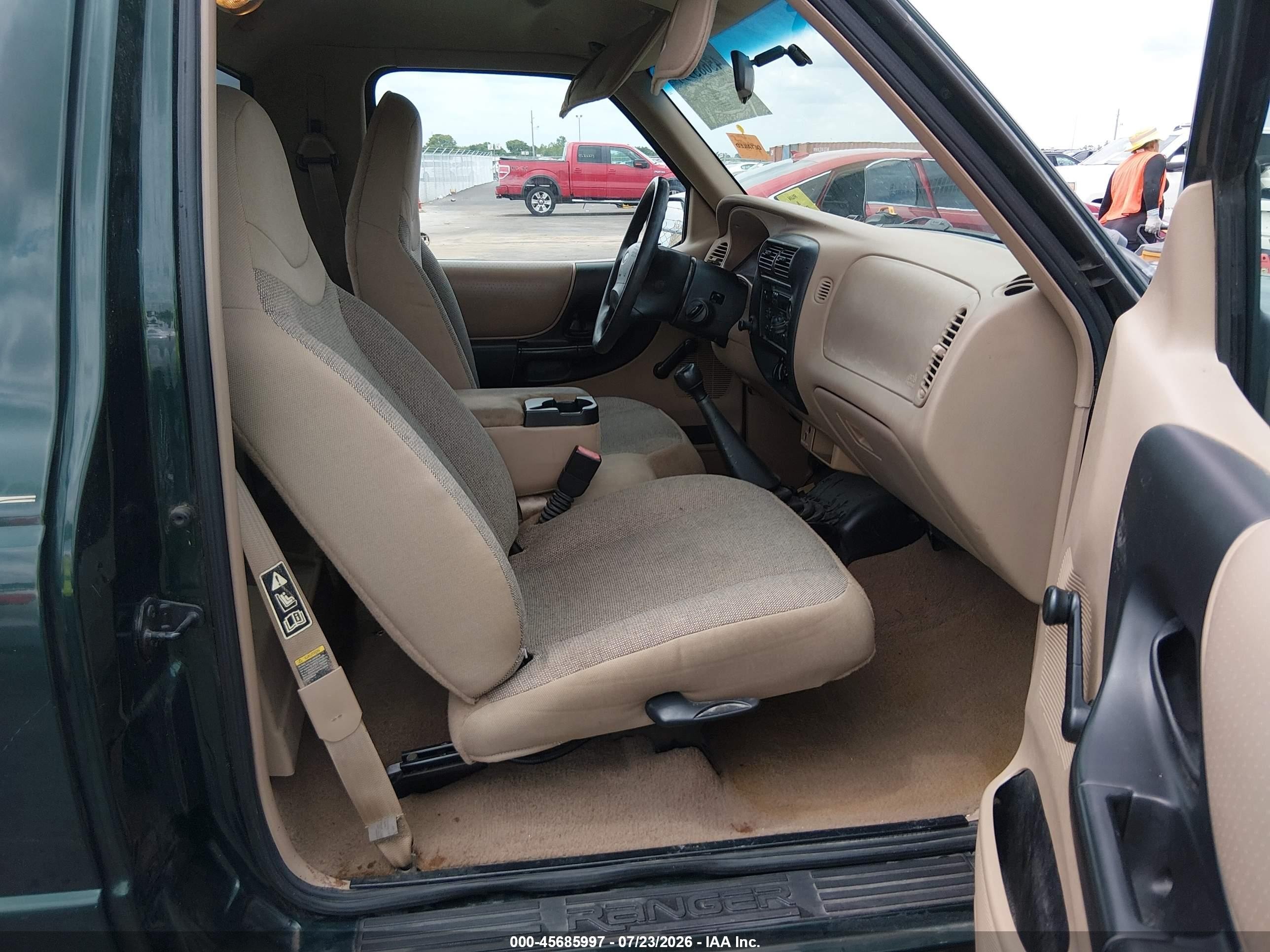 2002 Ford Ranger Xl/xlt Green vin: 1FTYR10D52TA31635