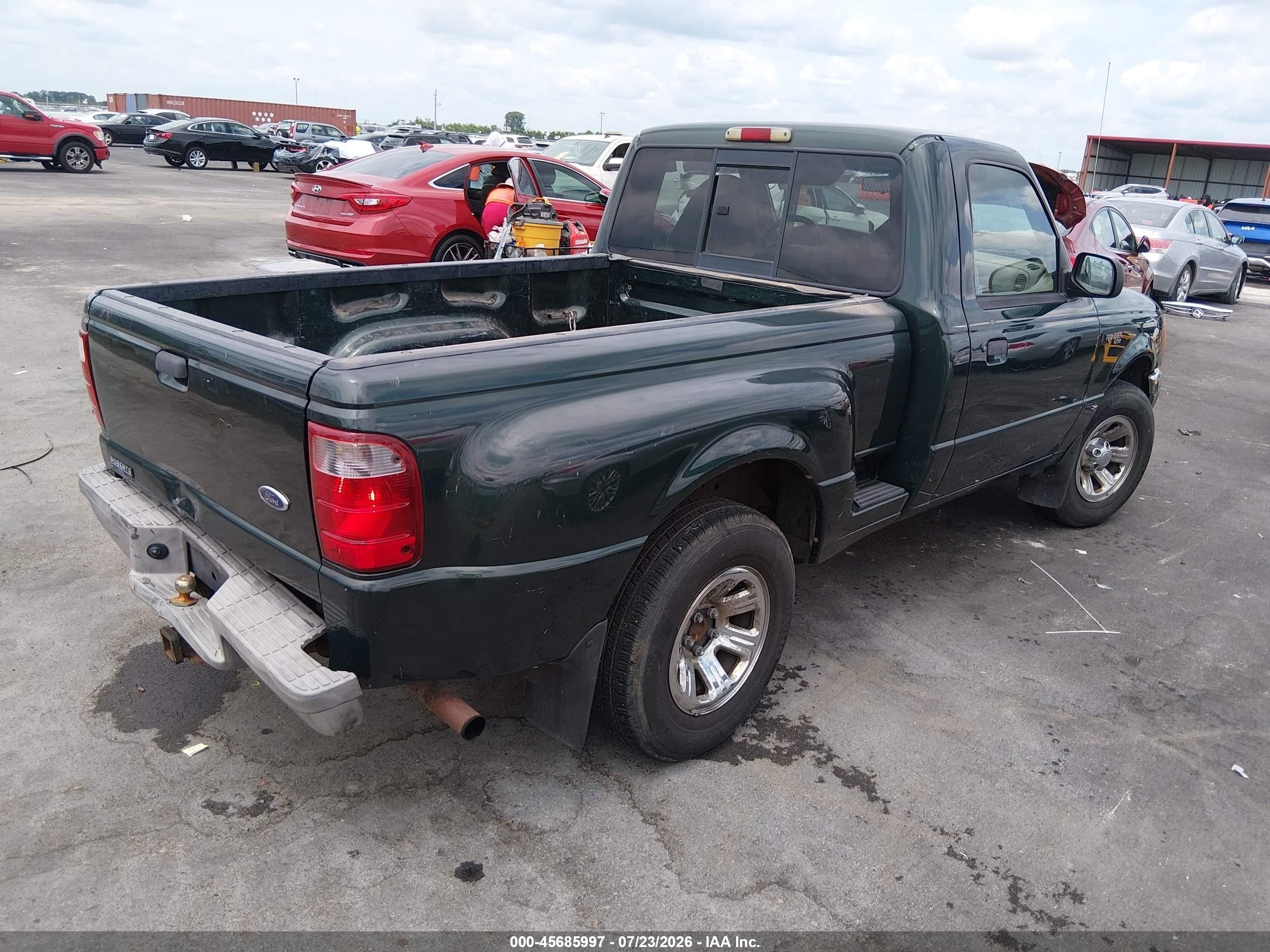 2002 Ford Ranger Xl/xlt Green vin: 1FTYR10D52TA31635