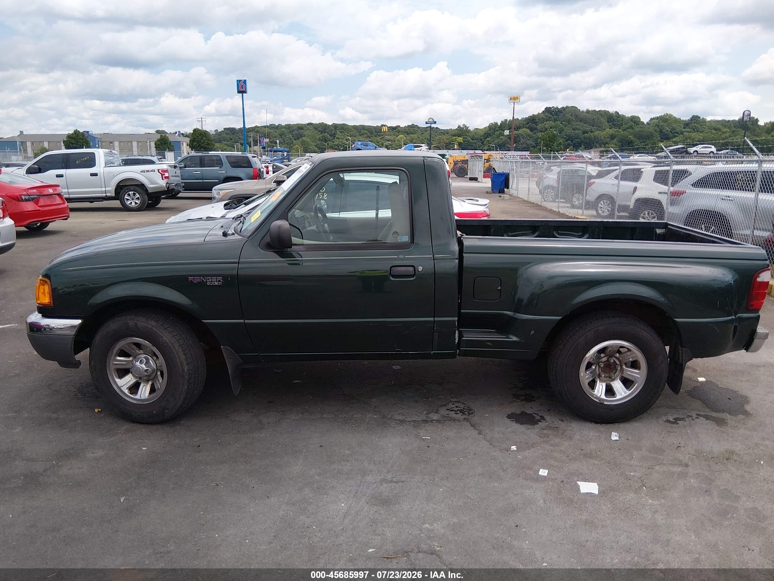 2002 Ford Ranger Xl/xlt Green vin: 1FTYR10D52TA31635
