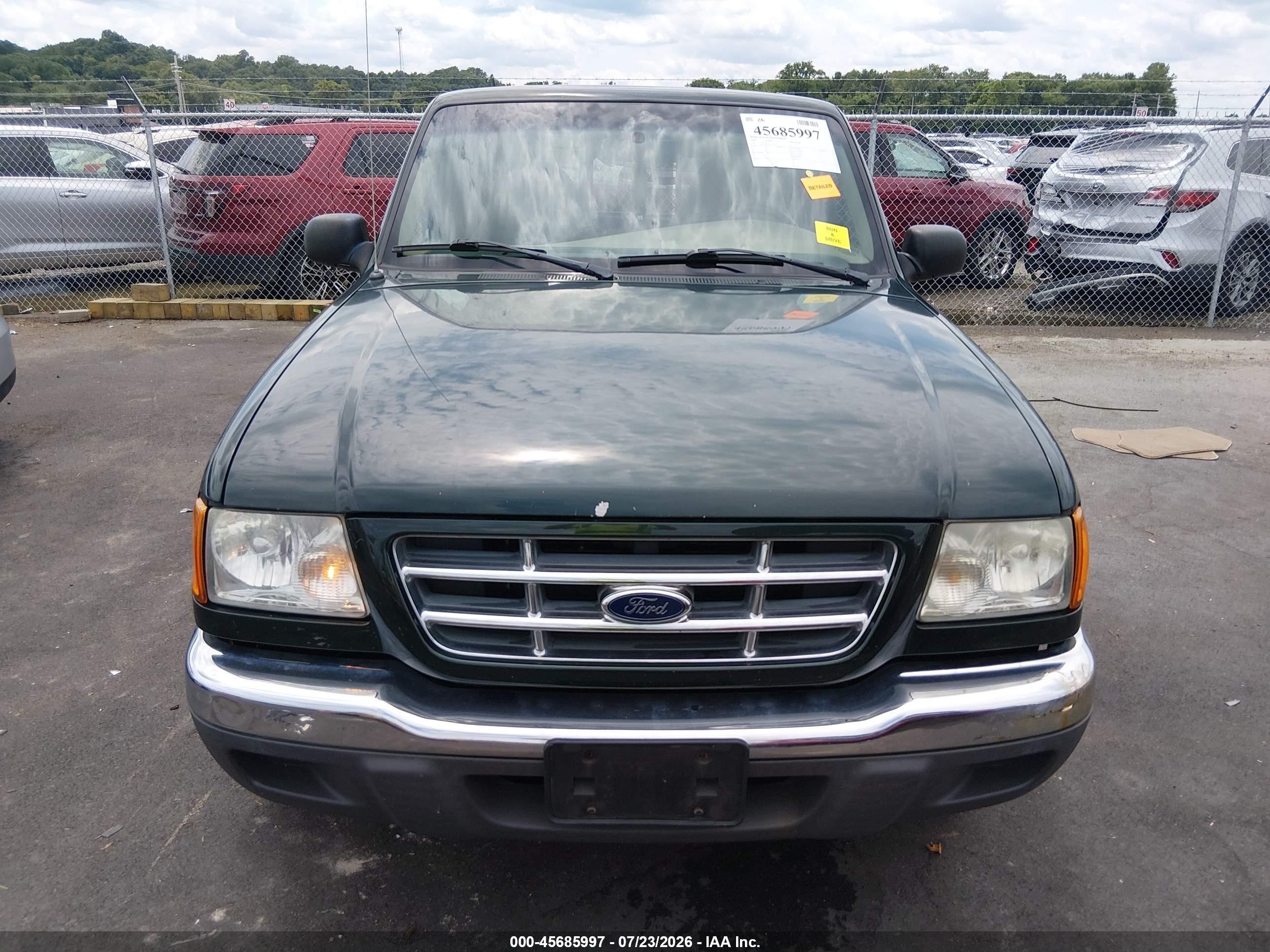 2002 Ford Ranger Xl/xlt Green vin: 1FTYR10D52TA31635