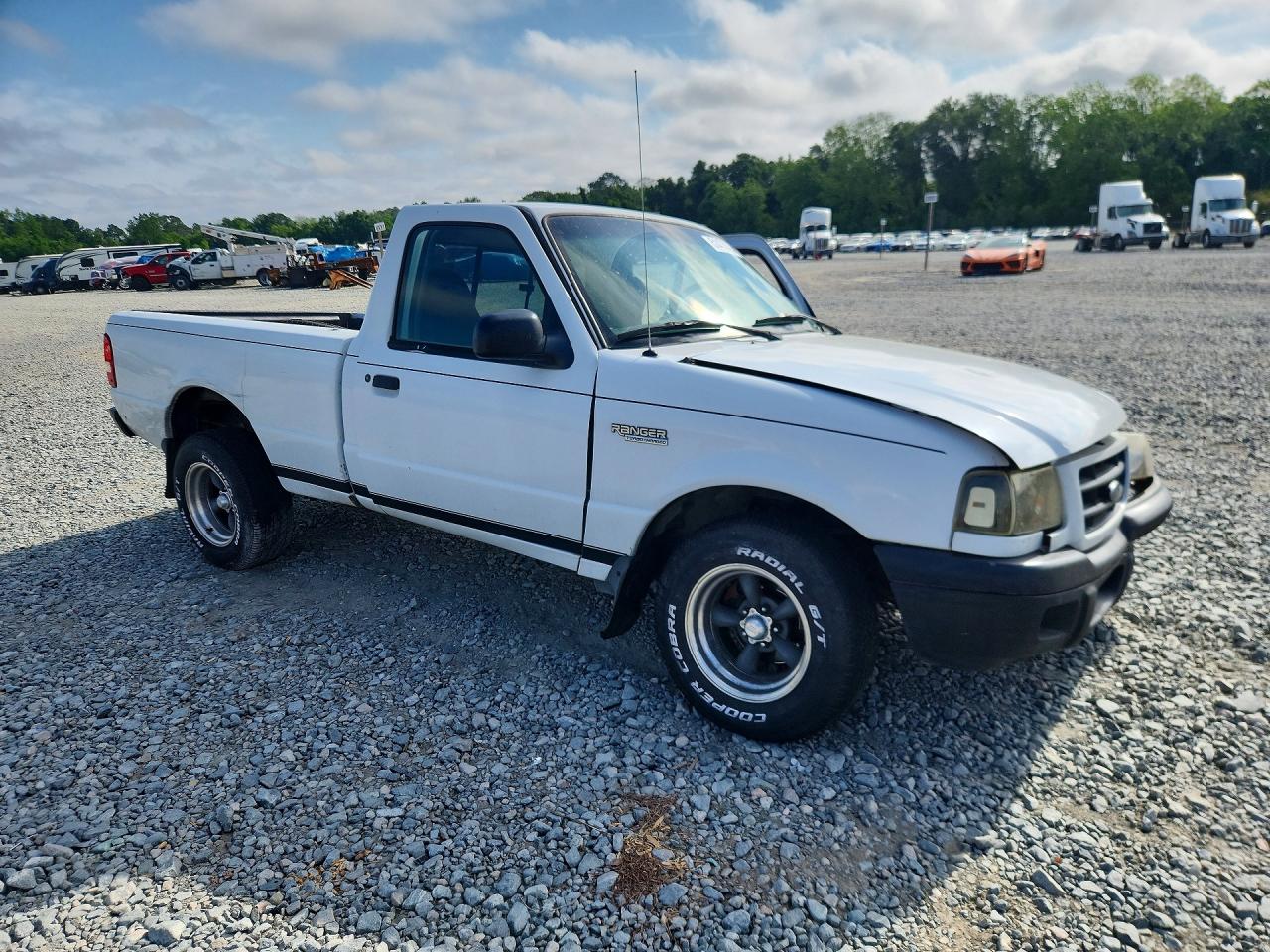 2003 Ford Ranger White vin: 1FTYR10D53PA14683