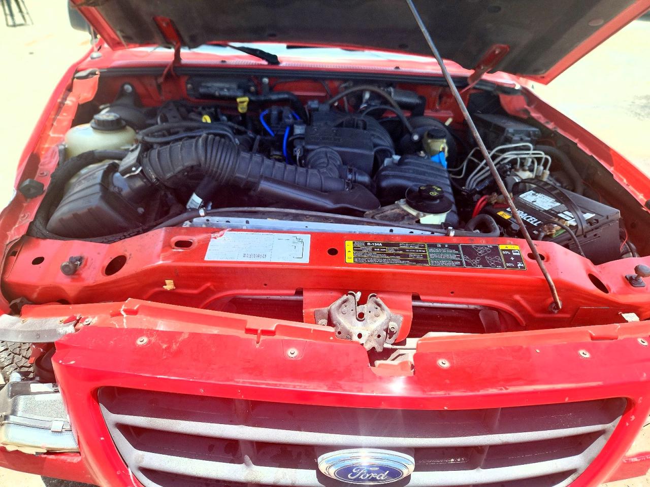2003 Ford Ranger Red vin: 1FTYR10D53PA59154