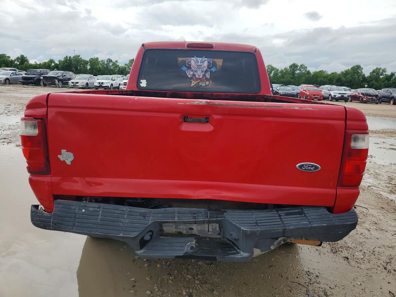 2004 Ford Ranger Red vin: 1FTYR10D54PA94214