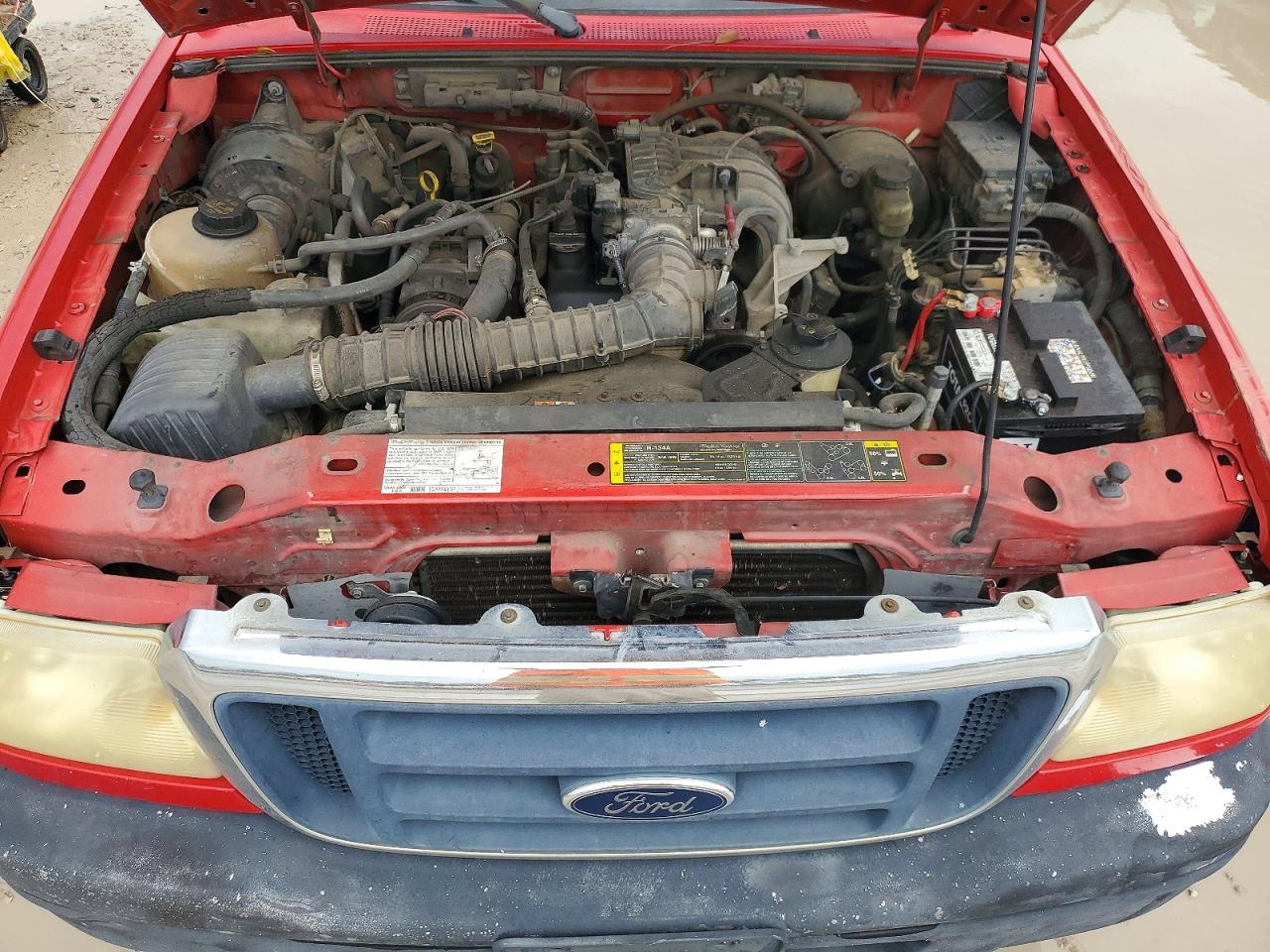 2004 Ford Ranger Red vin: 1FTYR10D54PA94214
