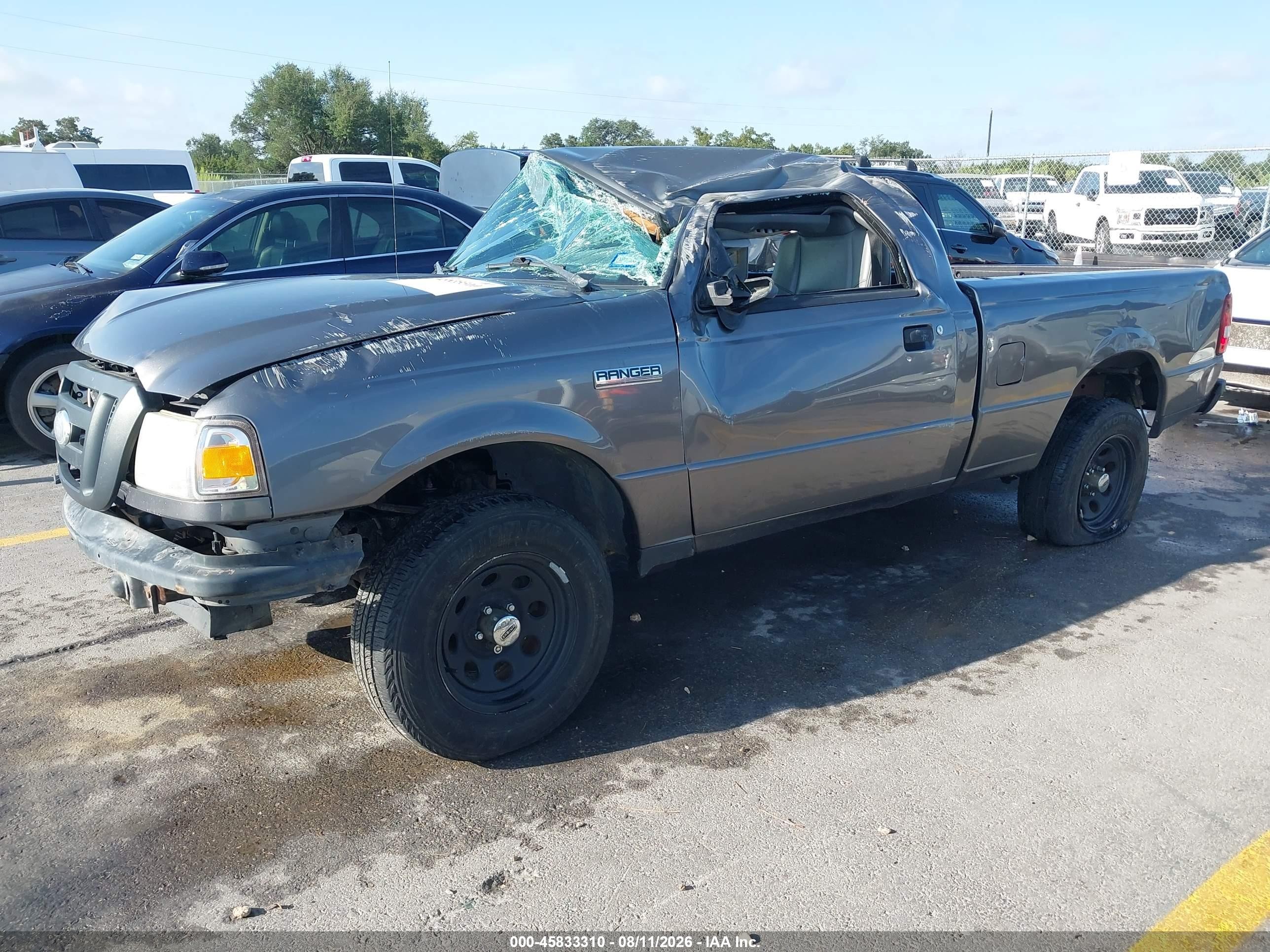 2007 Ford Ranger Stx/xl/xlt Серый vin: 1FTYR10D57PA11823
