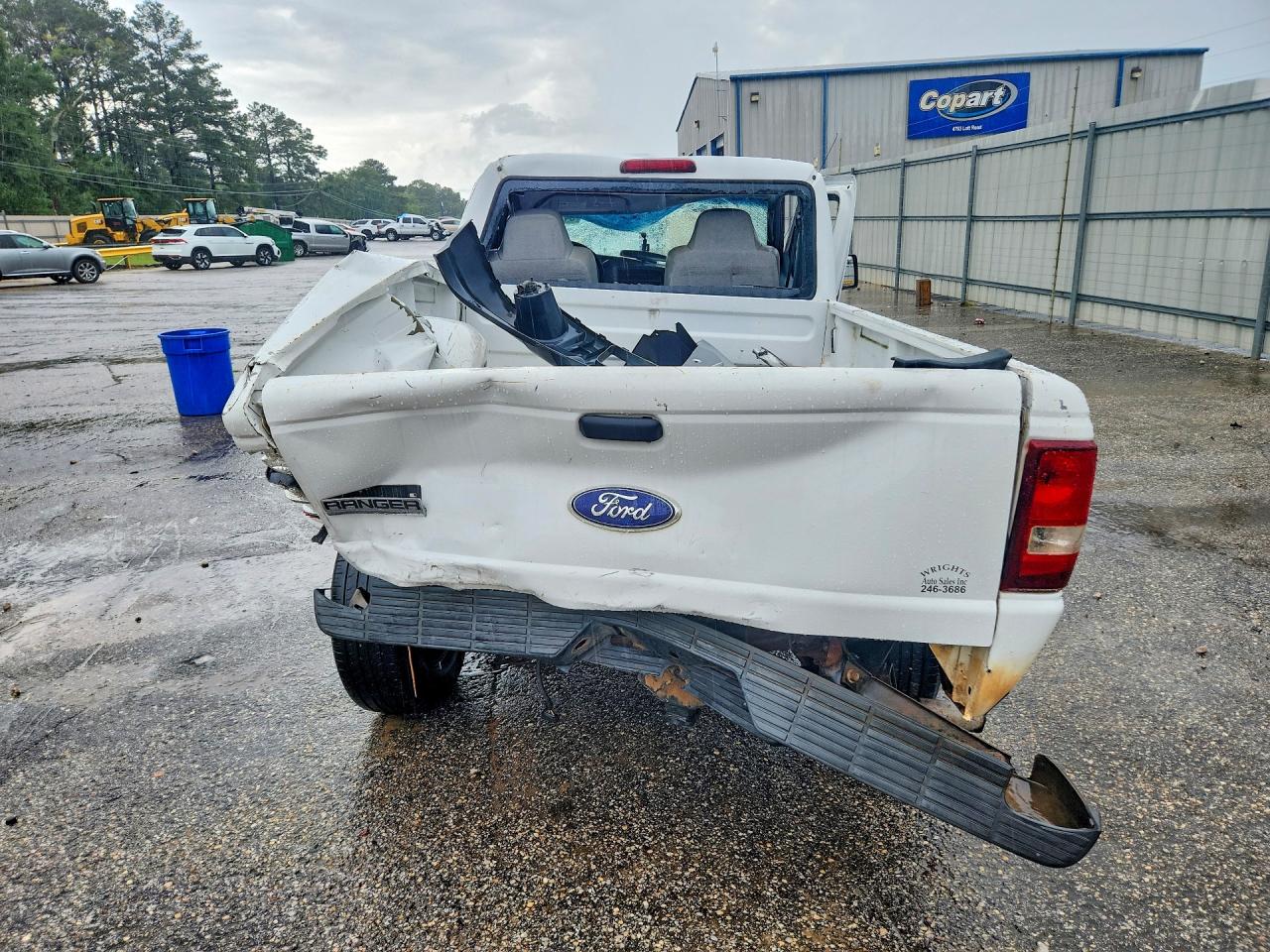 2009 Ford Ranger White vin: 1FTYR10D59PA00601