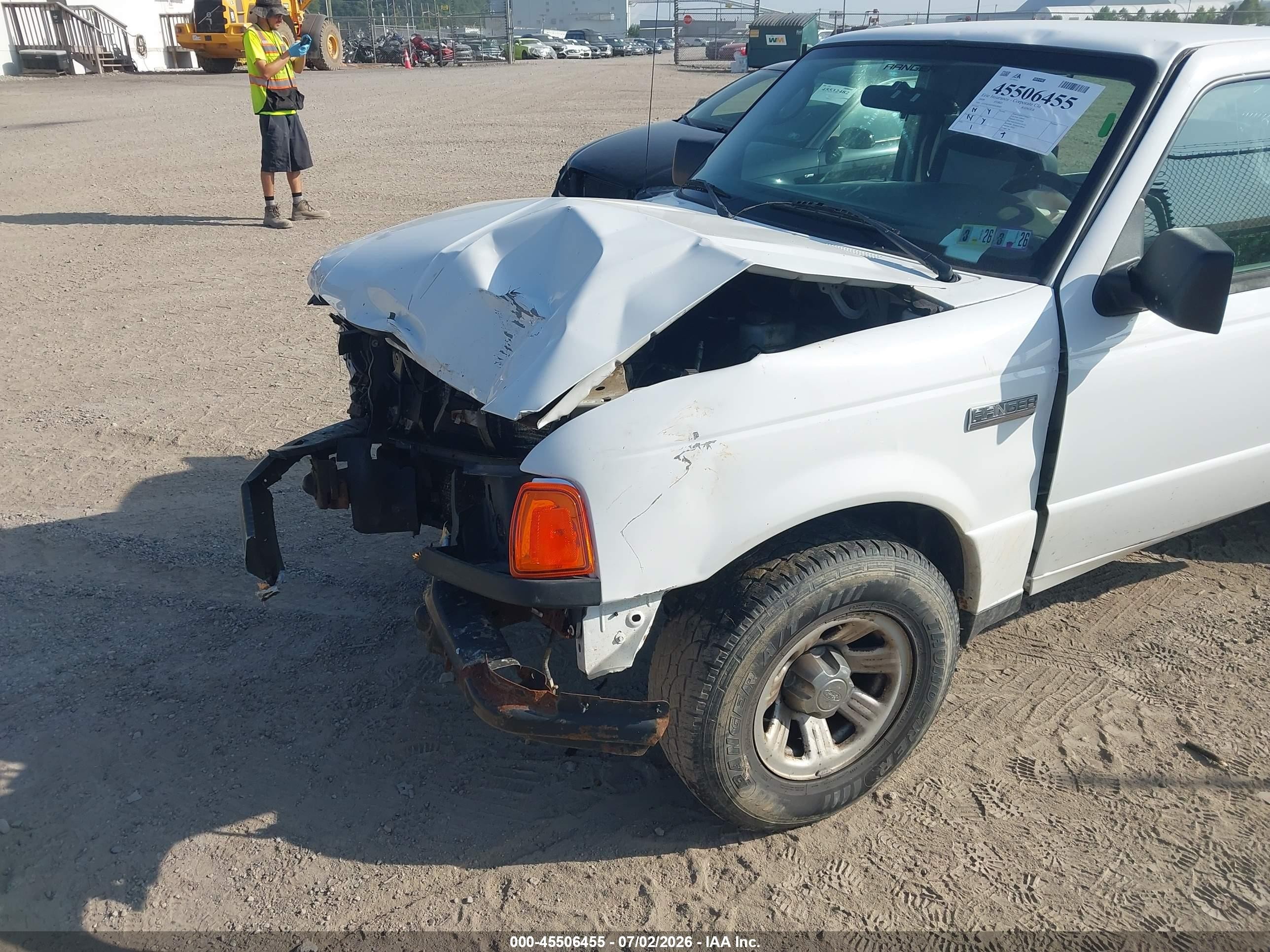 2009 Ford Ranger Sport/xl/xlt White vin: 1FTYR10D59PA28902
