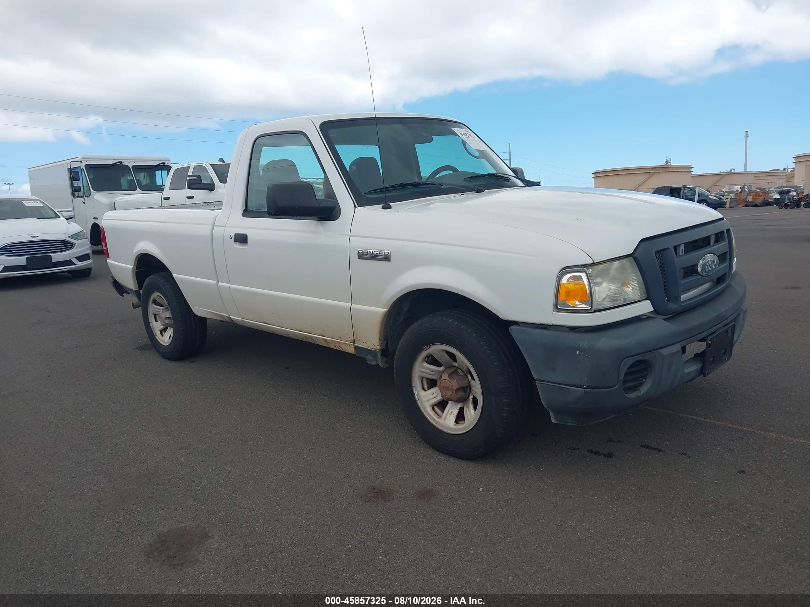 2009 Ford Ranger   White vin: 1FTYR10D59PA33470