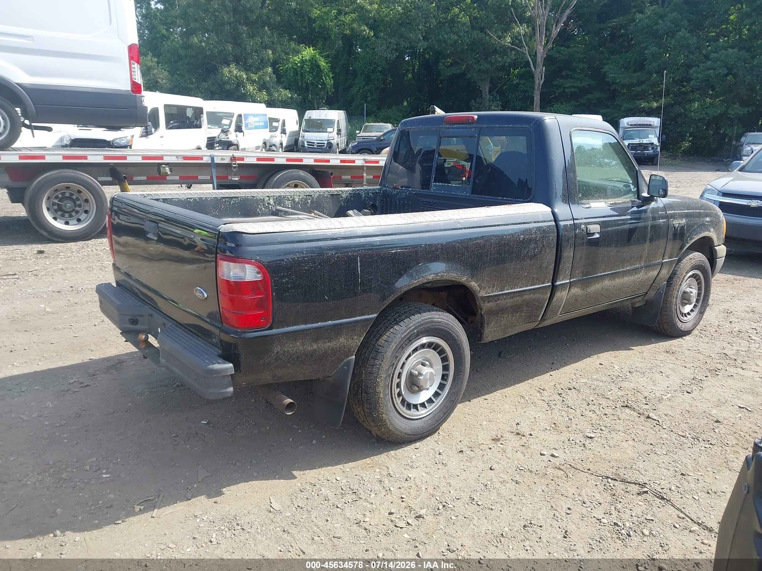 2001 Ford Ranger Xl/xlt Black vin: 1FTYR10D61TB00766