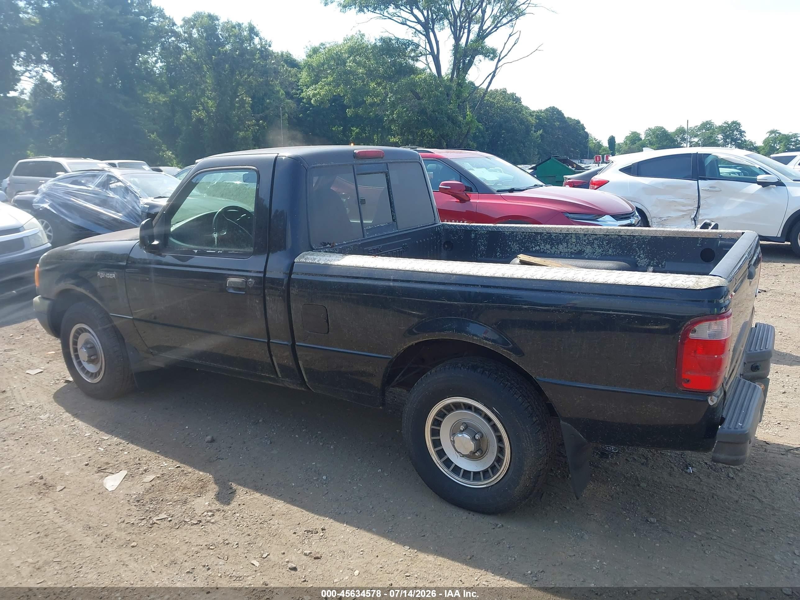 2001 Ford Ranger Xl/xlt Black vin: 1FTYR10D61TB00766