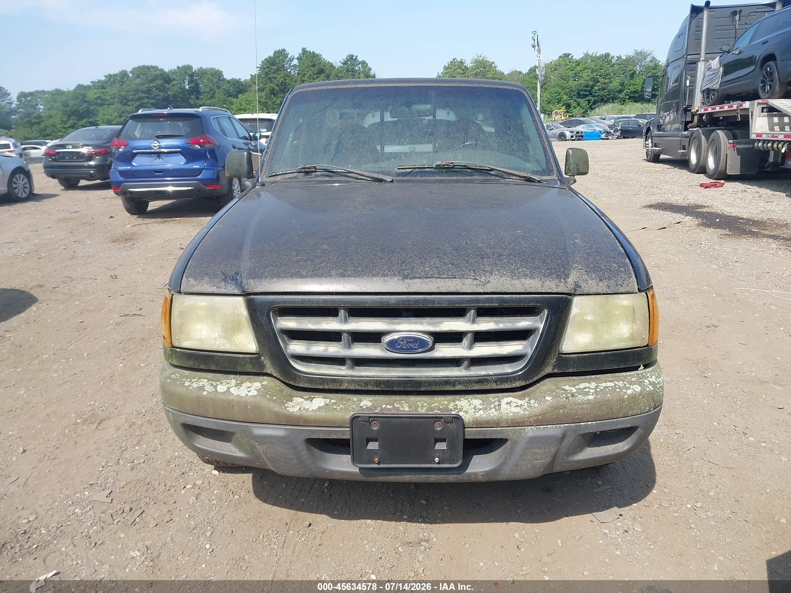 2001 Ford Ranger Xl/xlt Black vin: 1FTYR10D61TB00766