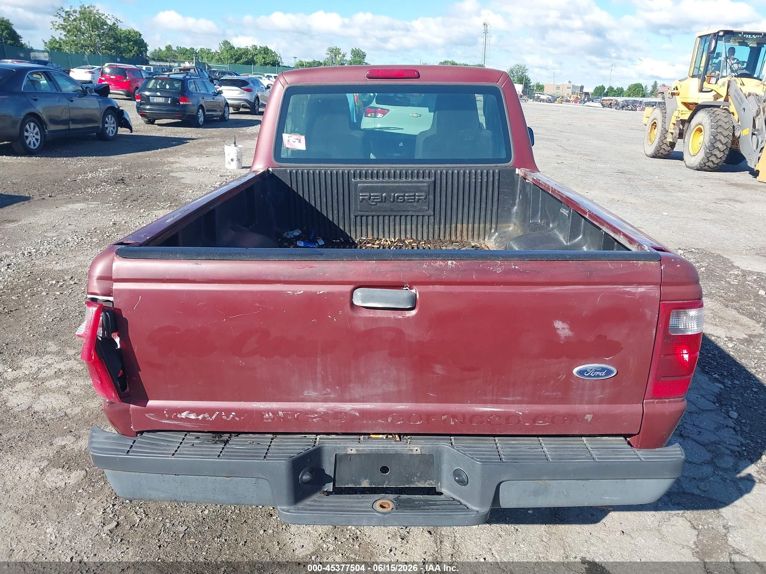 2004 Ford Ranger Xl/xlt Maroon vin: 1FTYR10D64PA45524