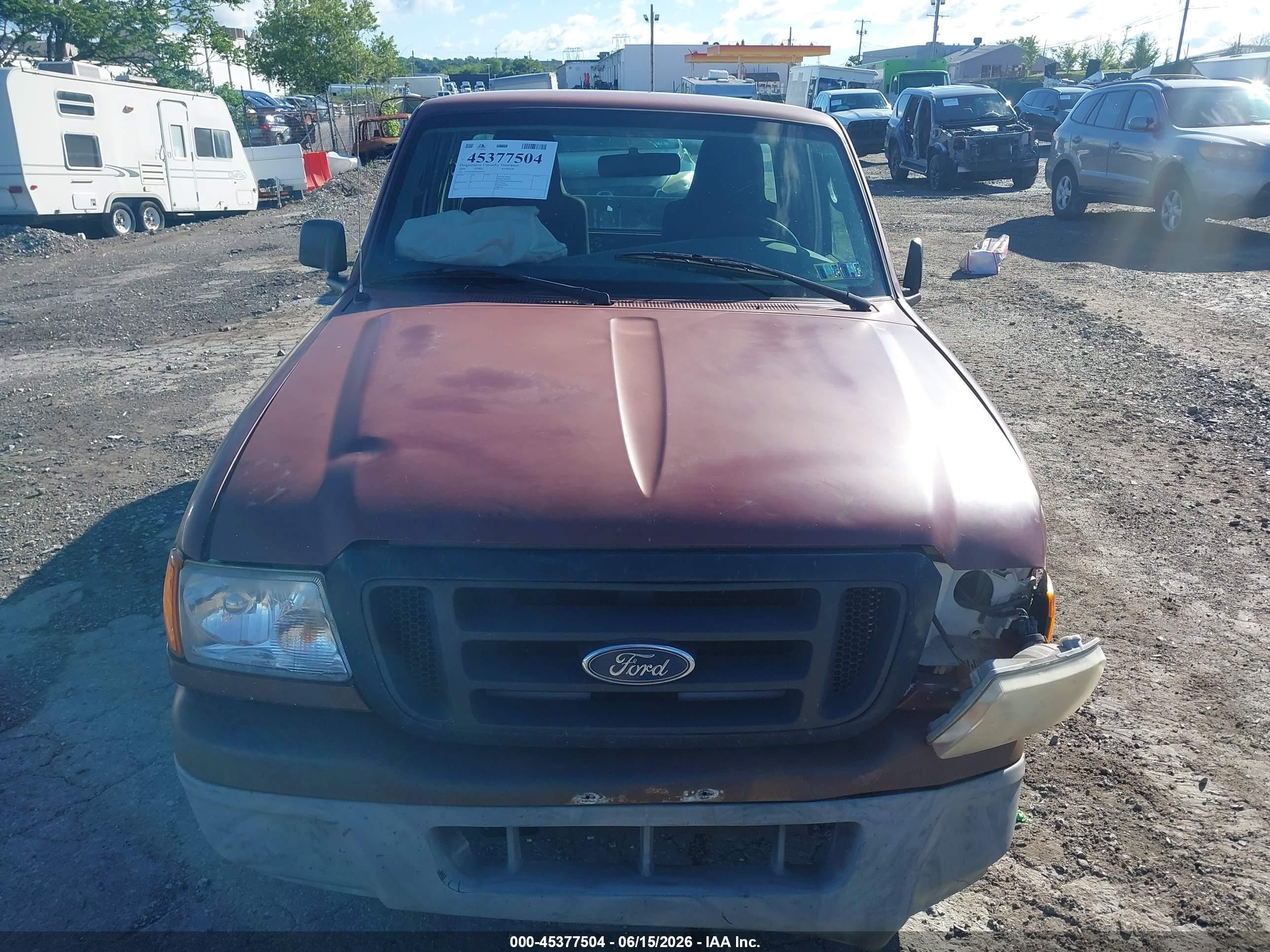2004 Ford Ranger Xl/xlt Maroon vin: 1FTYR10D64PA45524