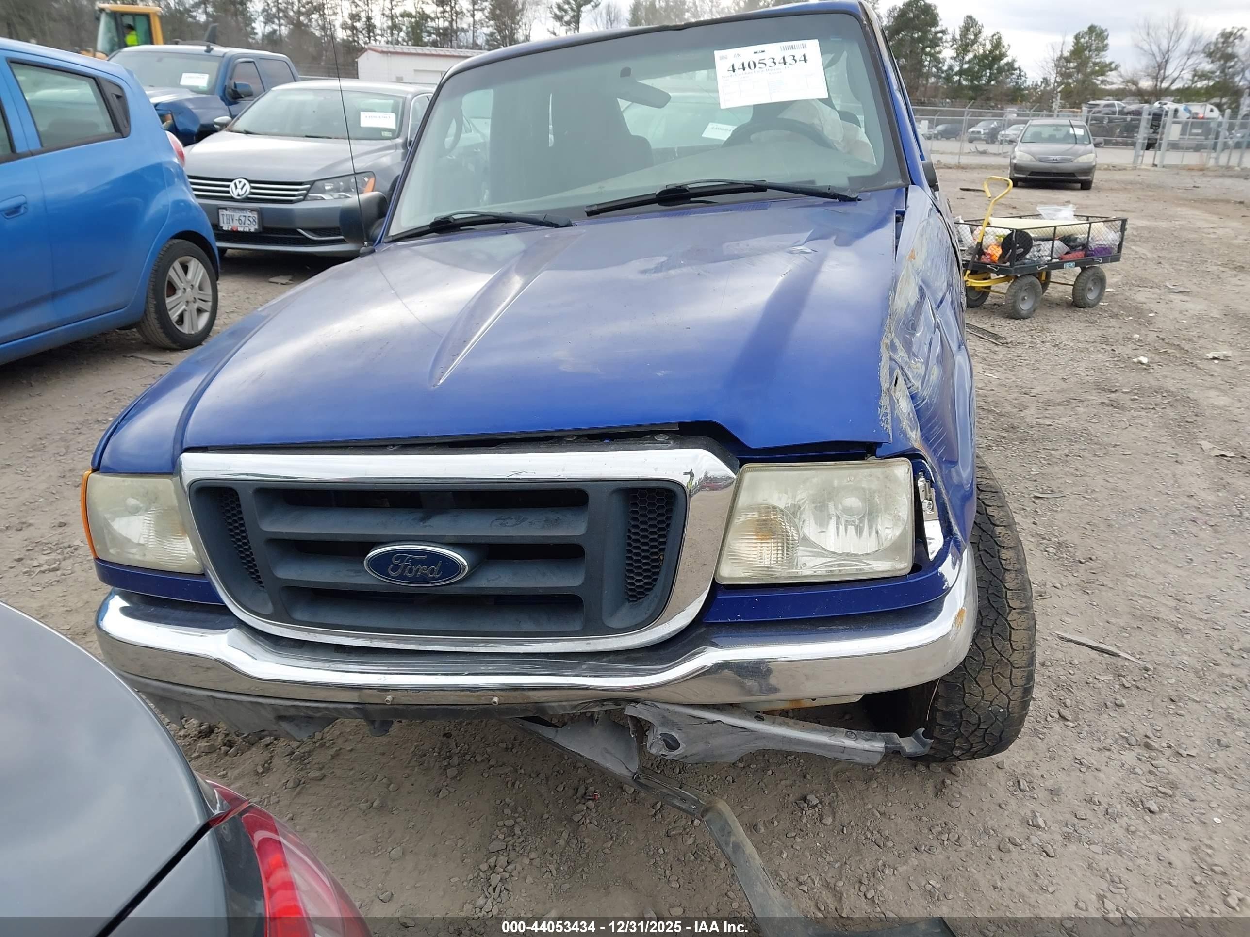 2005 Ford Ranger Xl/xls/xlt Blue vin: 1FTYR10D65PB10129