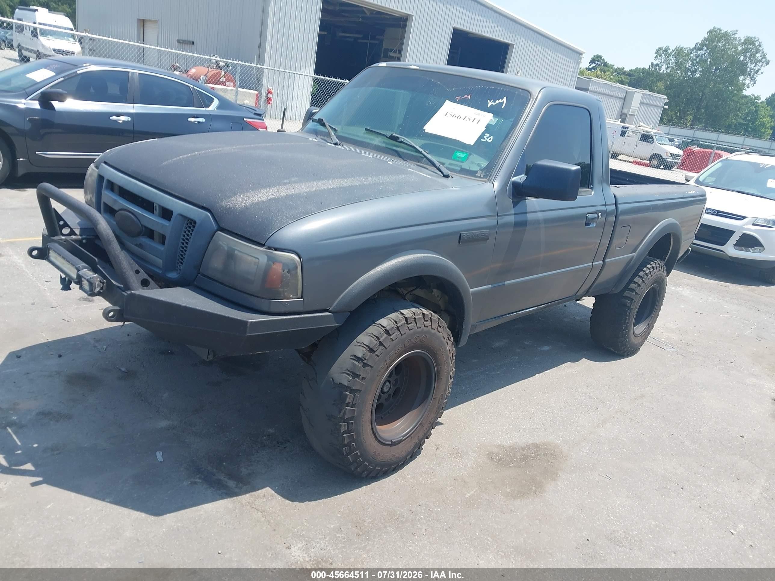 2007 Ford Ranger Stx/xl/xlt Gray vin: 1FTYR10D67PA84425