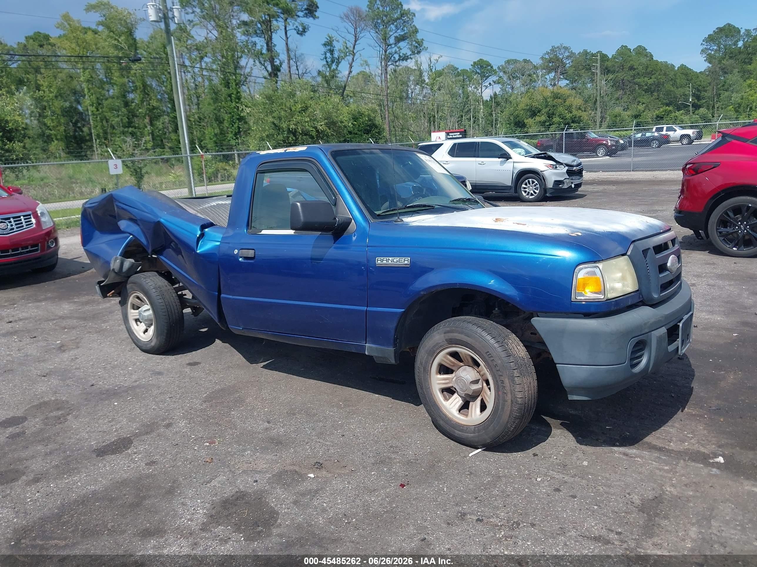 2008 Ford Ranger Xl/xlt Blue vin: 1FTYR10D68PA56383