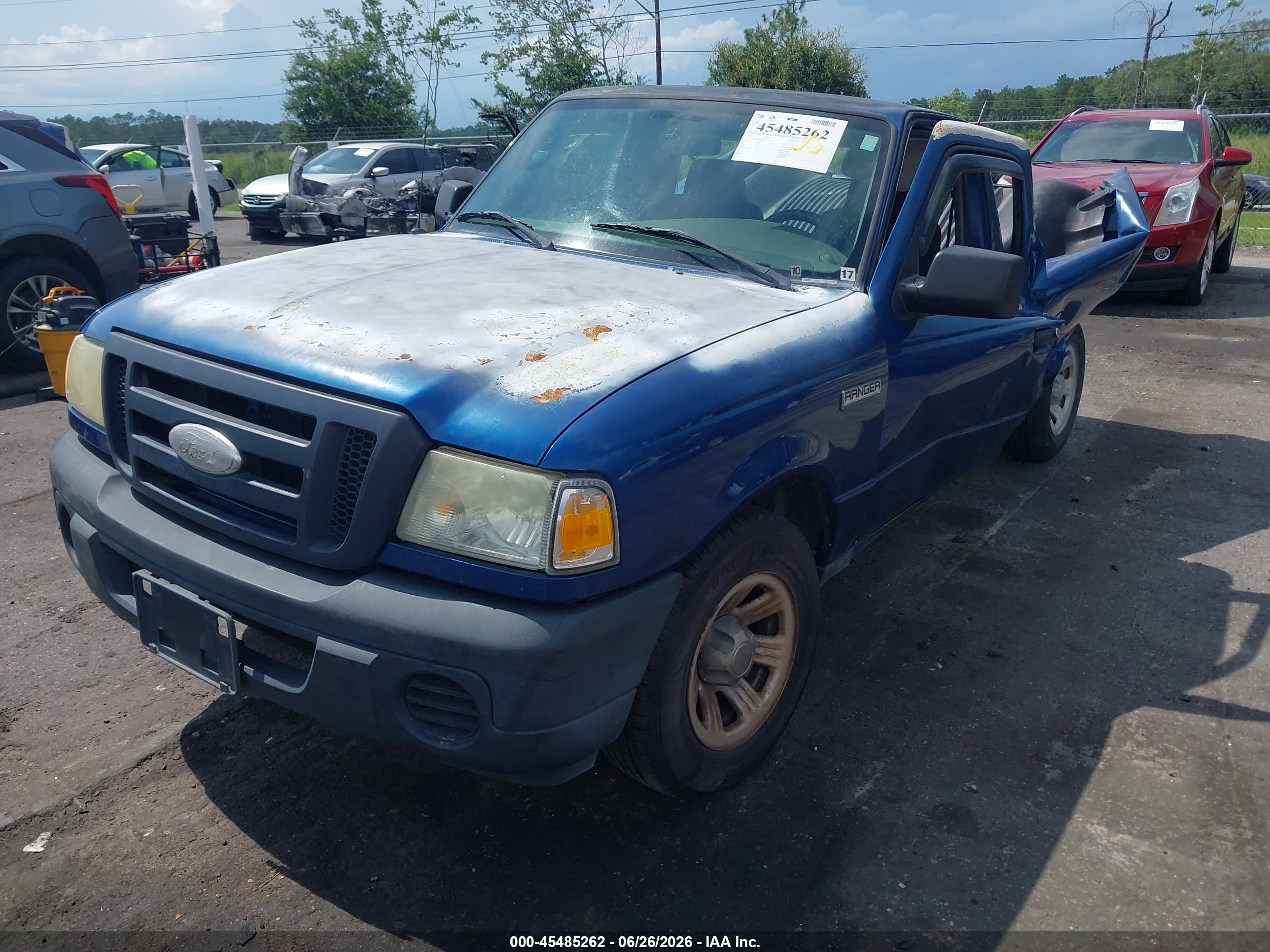 2008 Ford Ranger Xl/xlt Blue vin: 1FTYR10D68PA56383