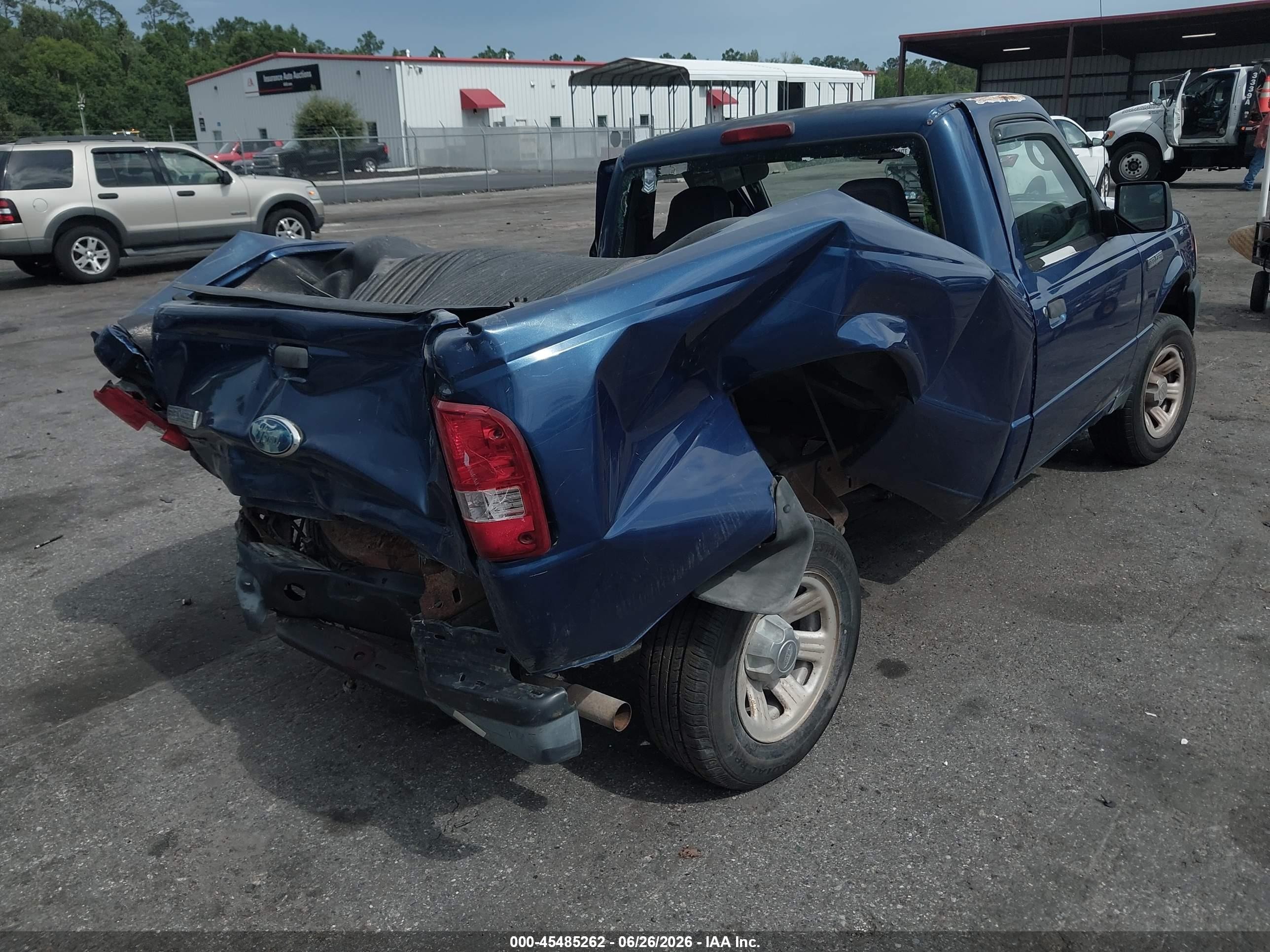 2008 Ford Ranger Xl/xlt Blue vin: 1FTYR10D68PA56383