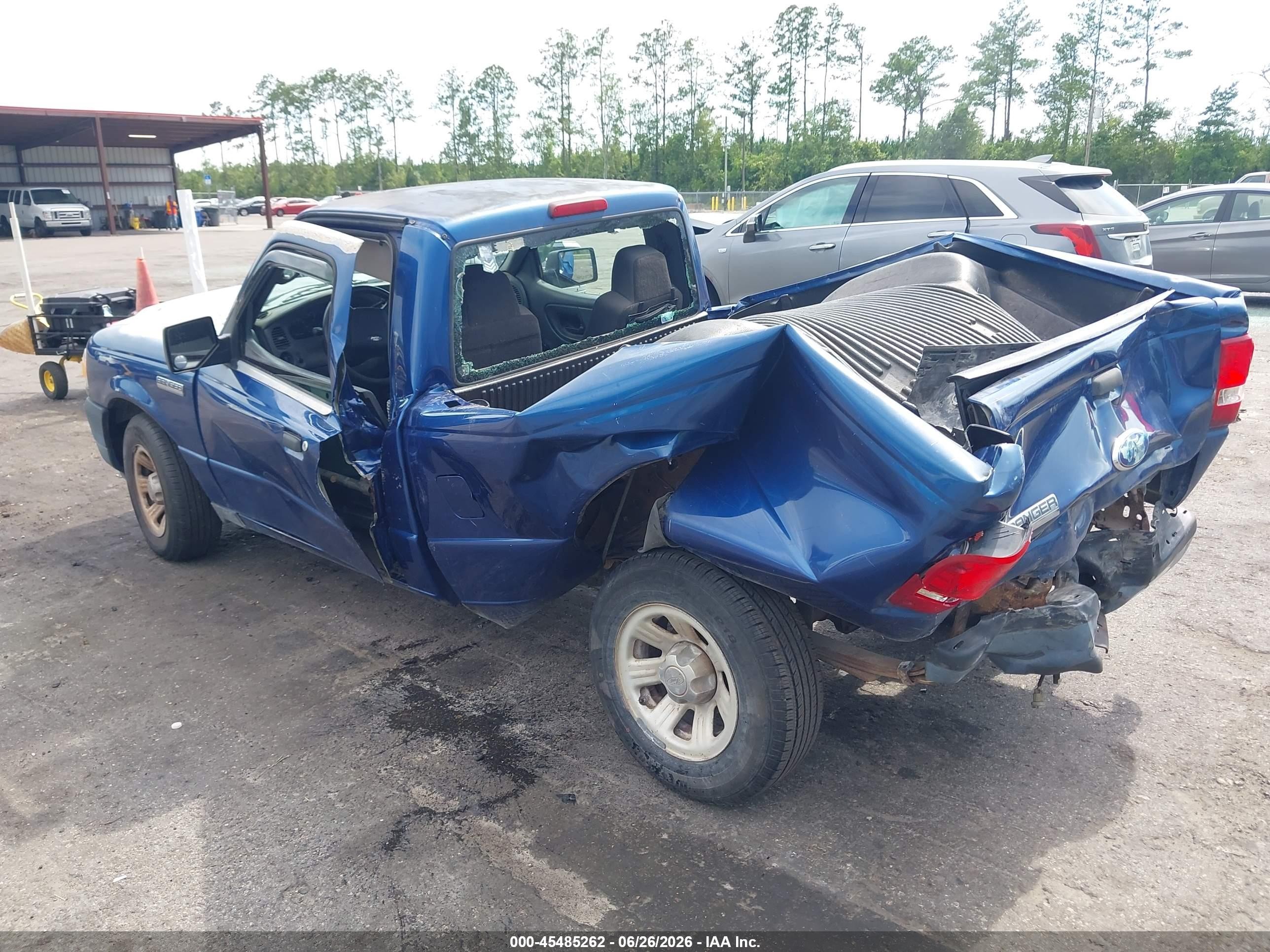 2008 Ford Ranger Xl/xlt Blue vin: 1FTYR10D68PA56383