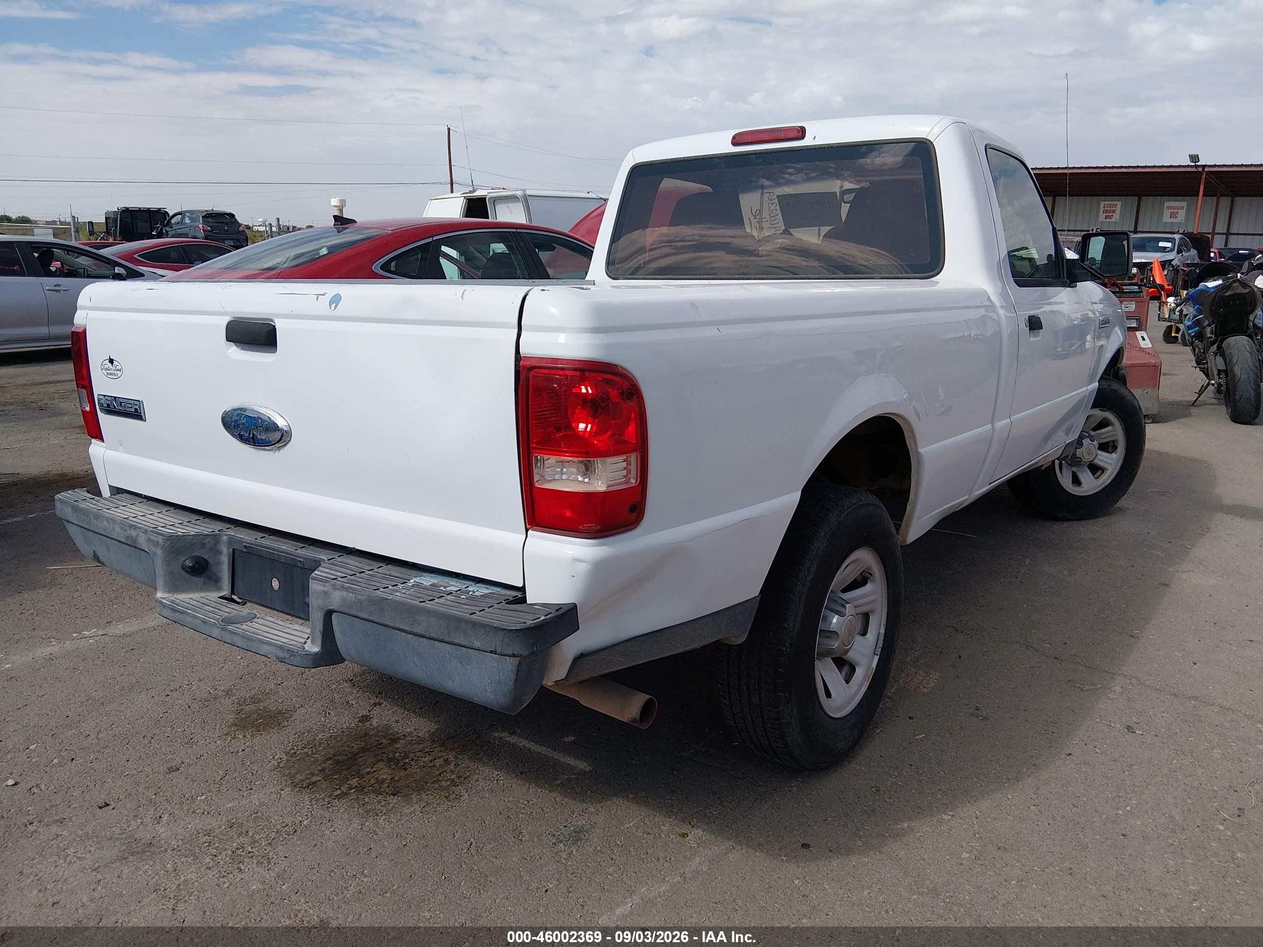 2008 Ford Ranger Xl/xlt White vin: 1FTYR10D68PB09714