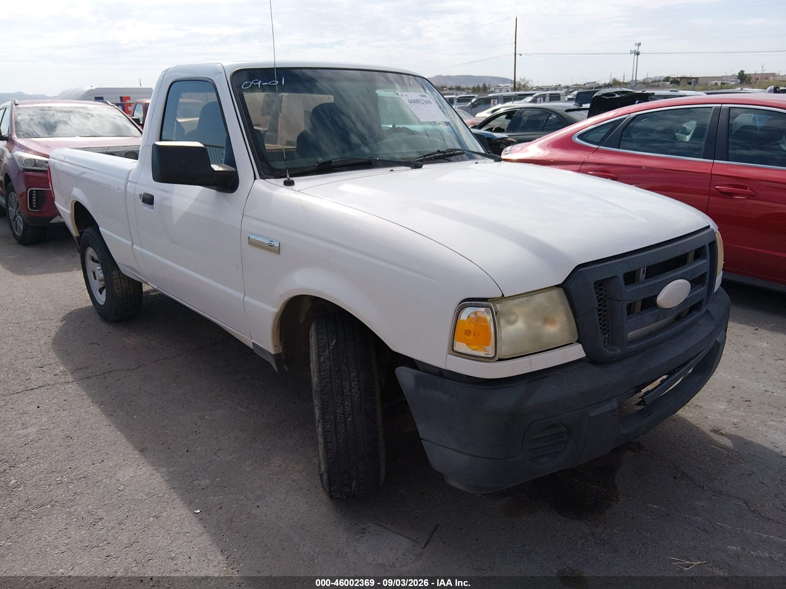 2008 Ford Ranger Xl/xlt White vin: 1FTYR10D68PB09714