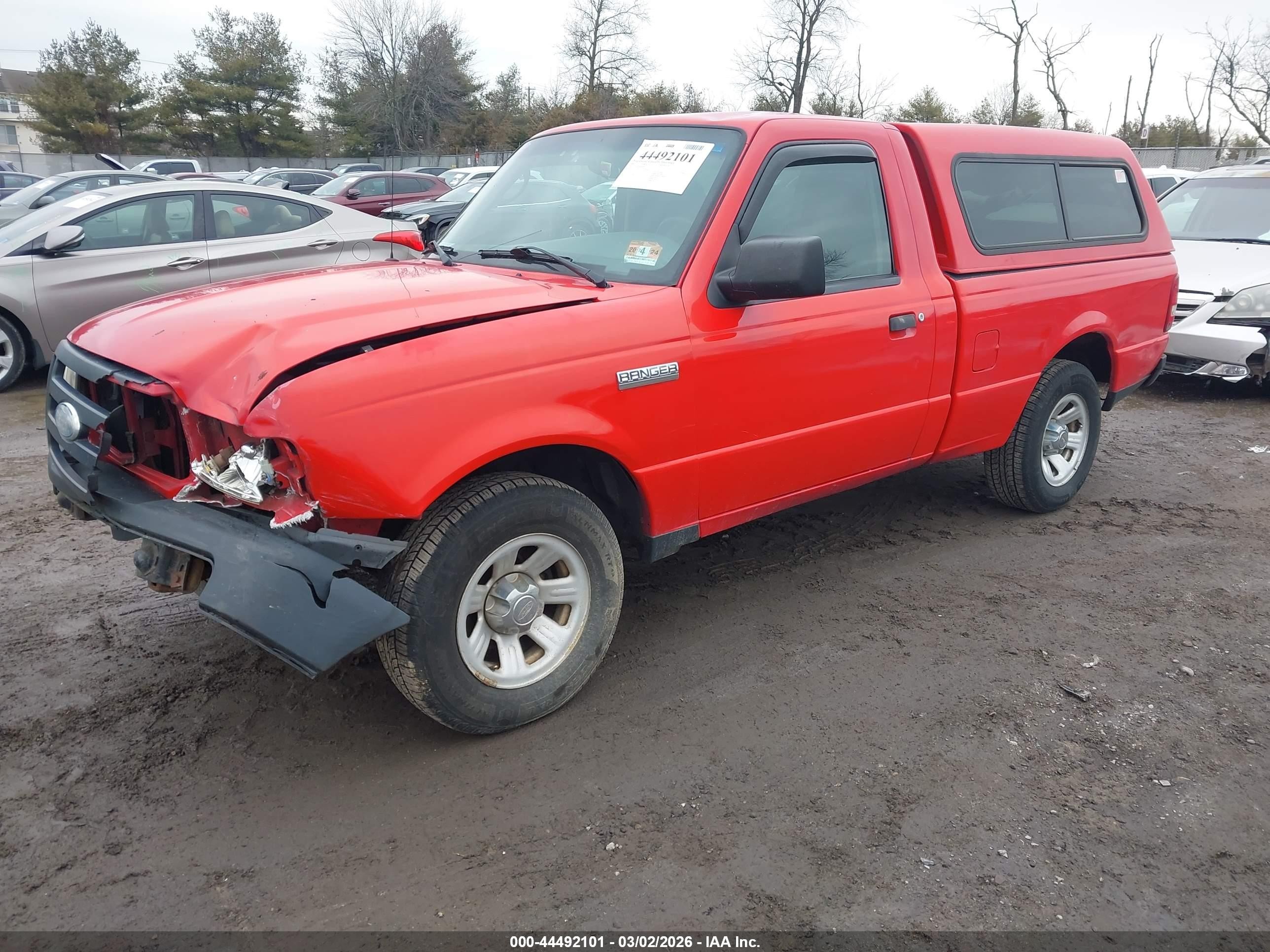 2009 Ford Ranger Sport/xl/xlt Red vin: 1FTYR10D69PA08612