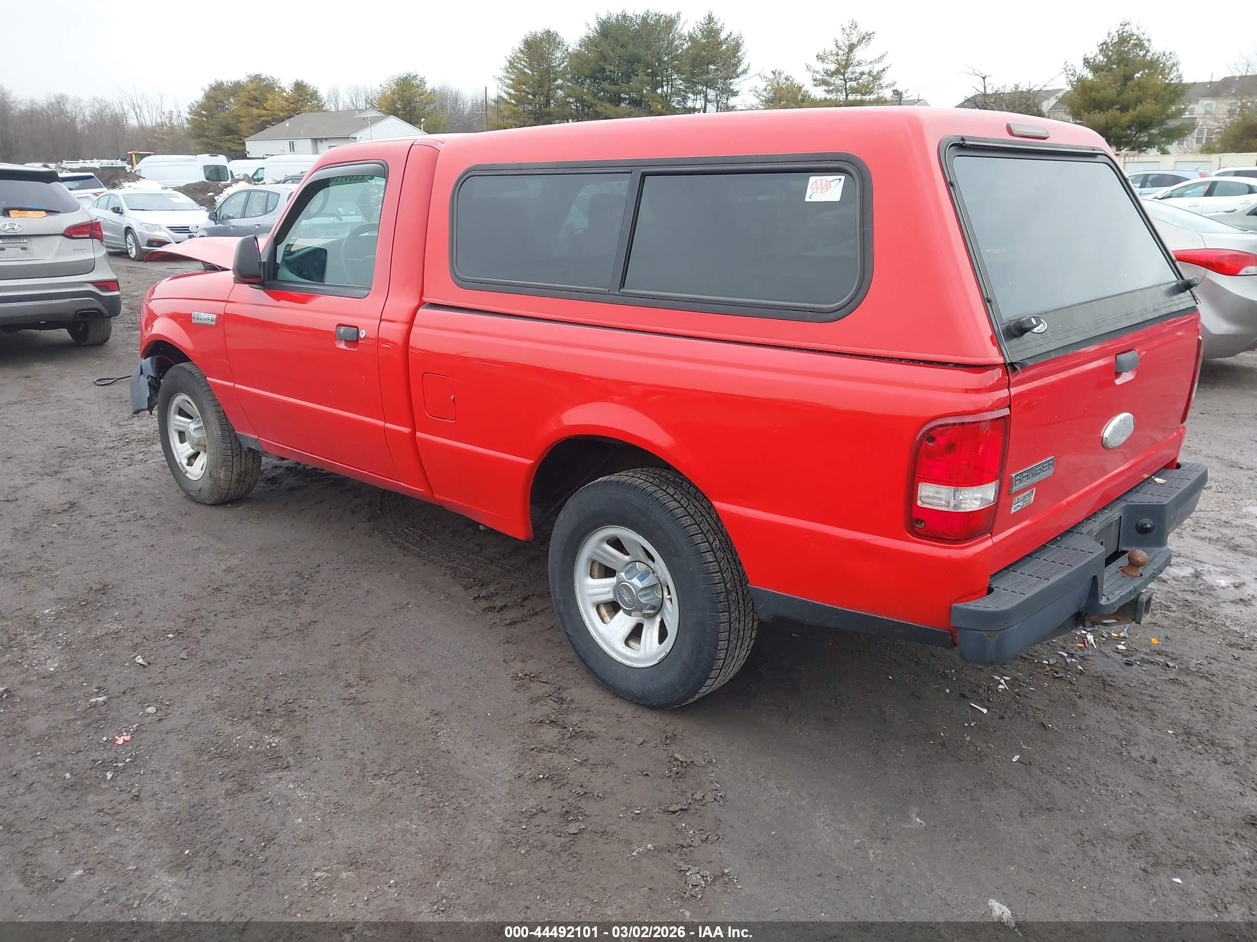 2009 Ford Ranger Sport/xl/xlt Red vin: 1FTYR10D69PA08612