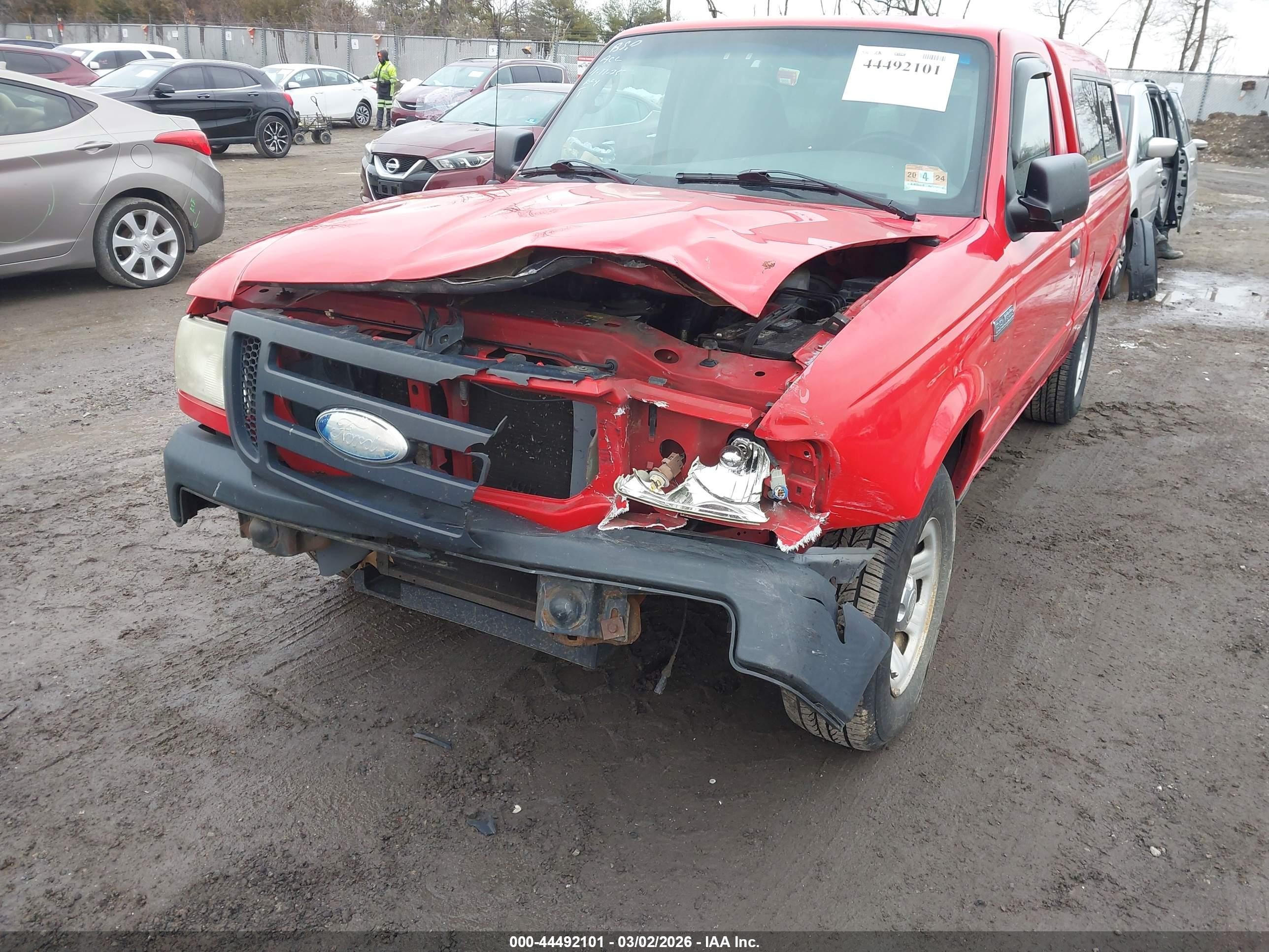2009 Ford Ranger Sport/xl/xlt Red vin: 1FTYR10D69PA08612