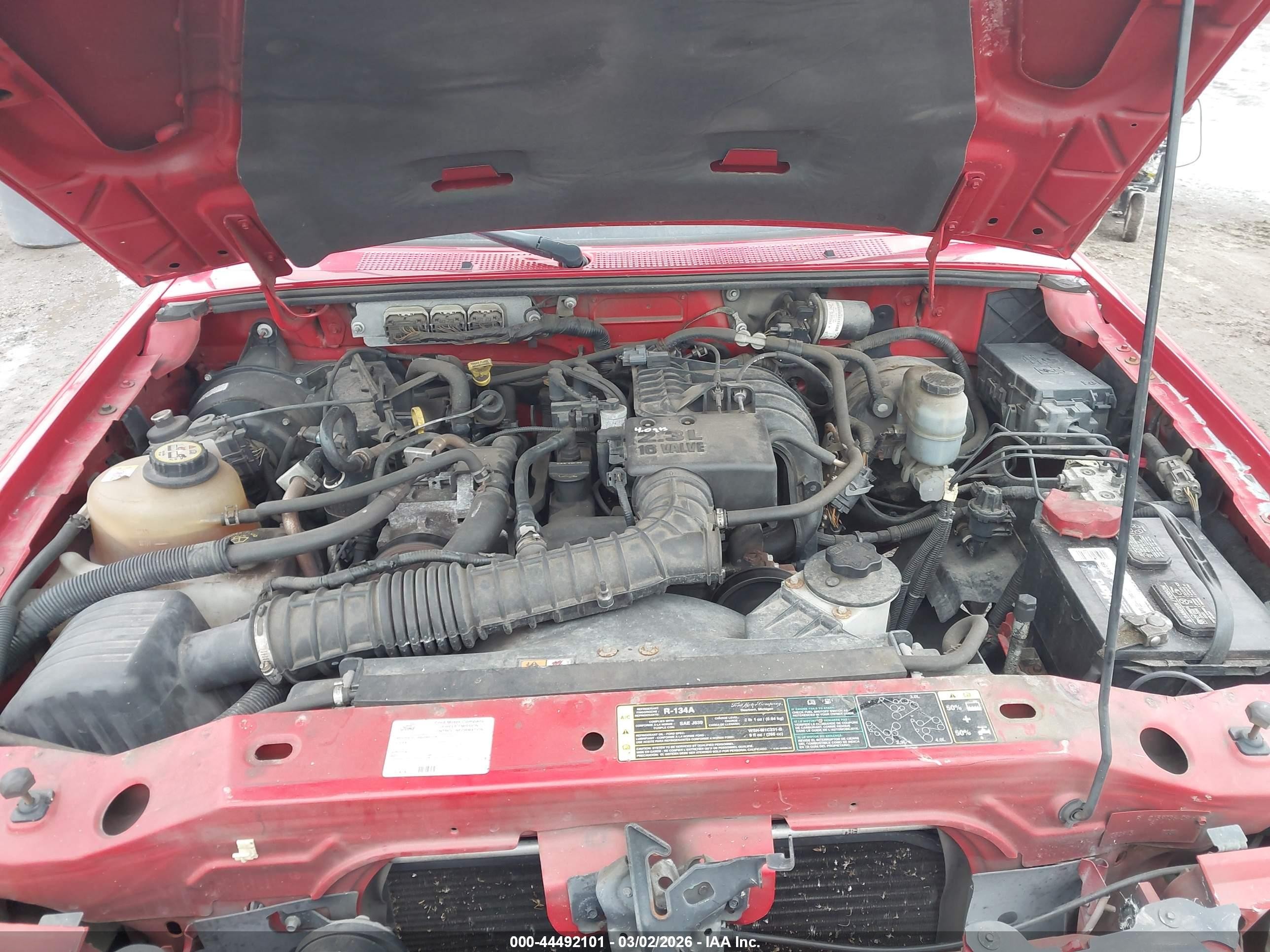 2009 Ford Ranger Sport/xl/xlt Red vin: 1FTYR10D69PA08612