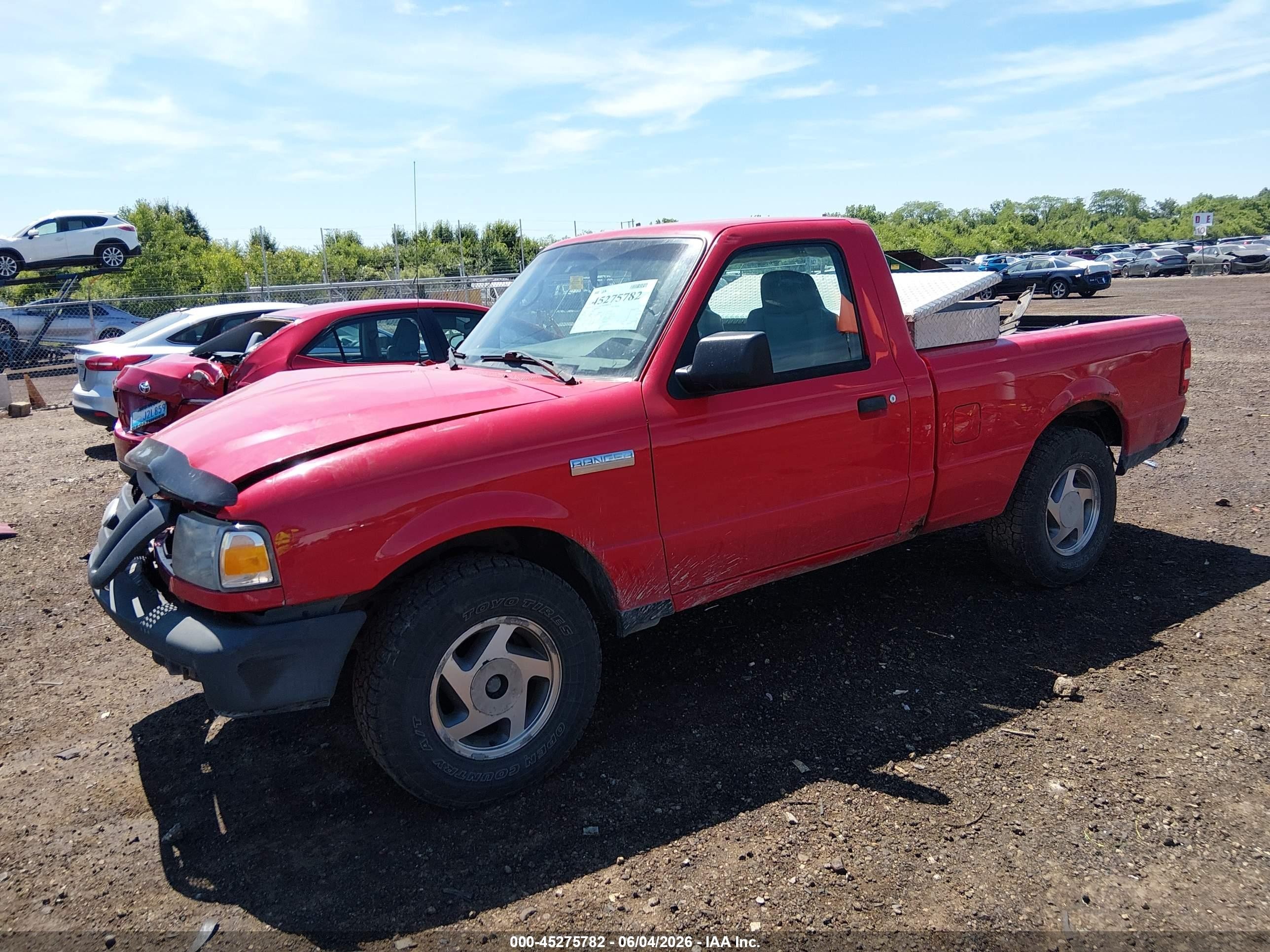 2009 Ford Ranger Sport/xl/xlt Red vin: 1FTYR10D69PA21649