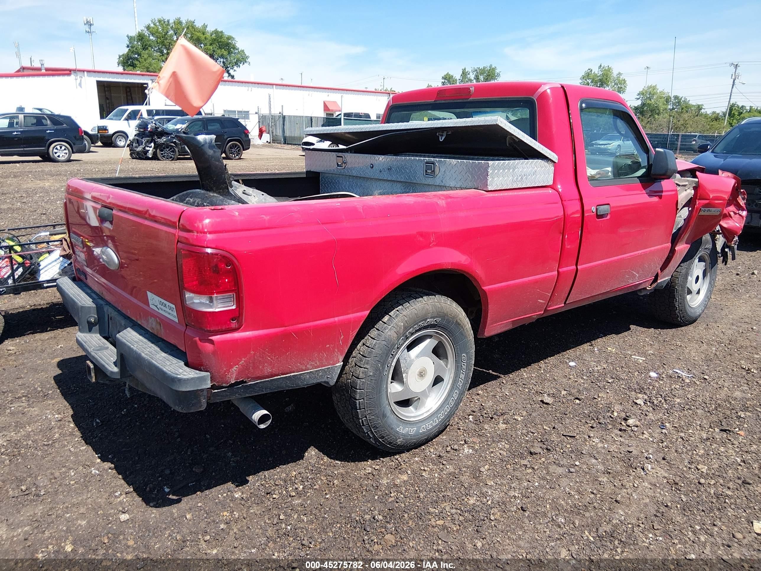 2009 Ford Ranger Sport/xl/xlt Red vin: 1FTYR10D69PA21649