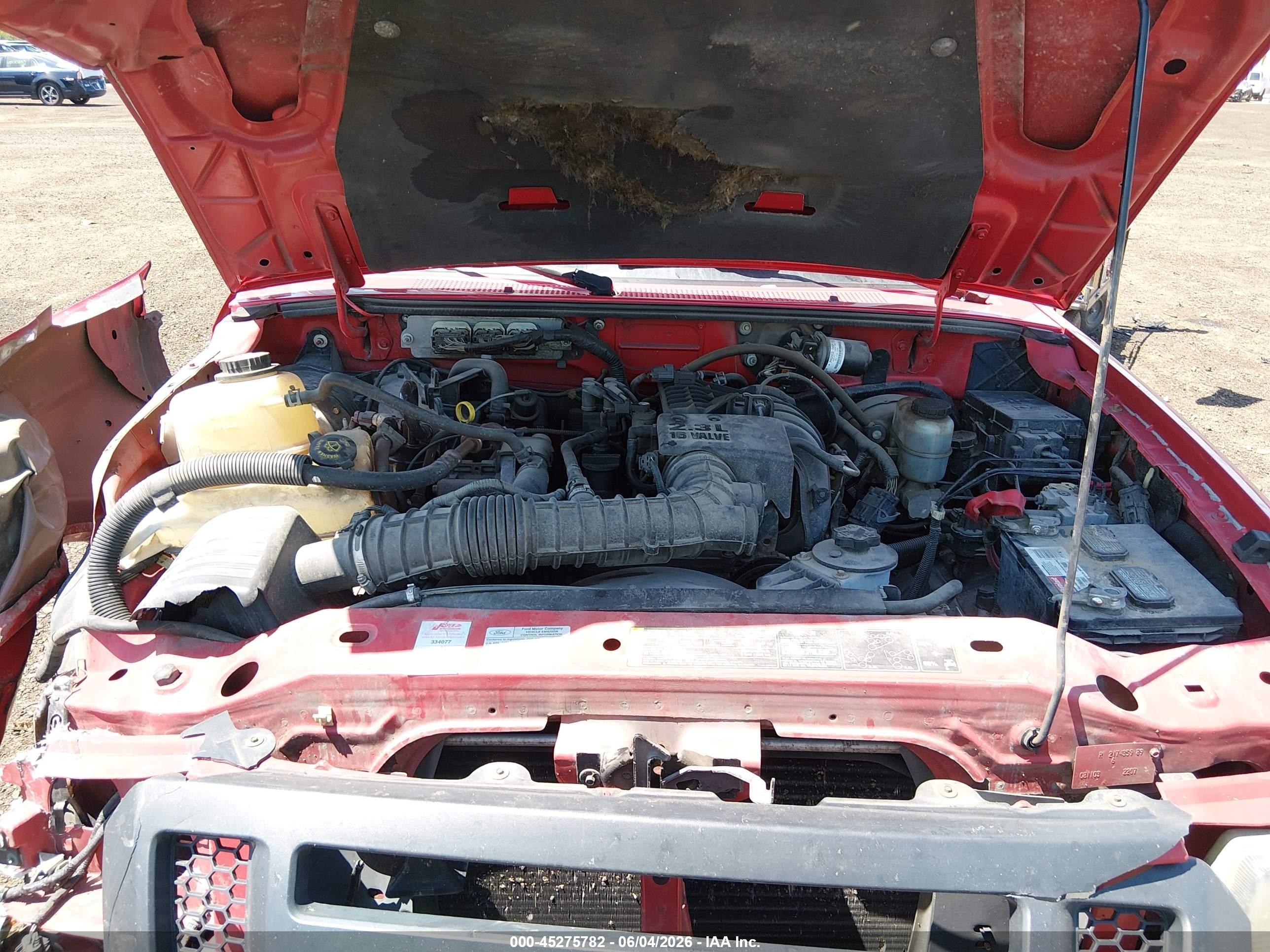 2009 Ford Ranger Sport/xl/xlt Red vin: 1FTYR10D69PA21649
