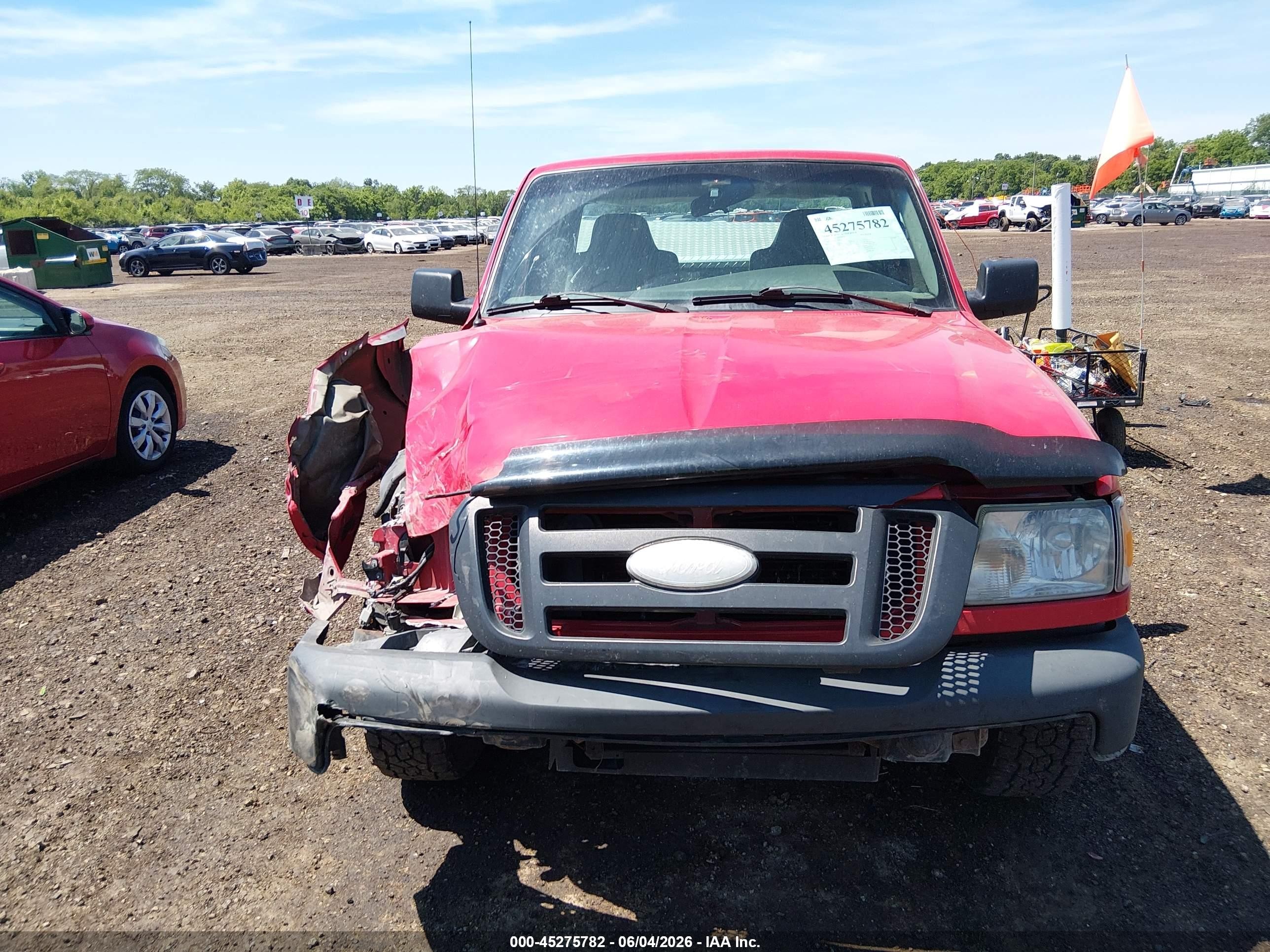2009 Ford Ranger Sport/xl/xlt Red vin: 1FTYR10D69PA21649