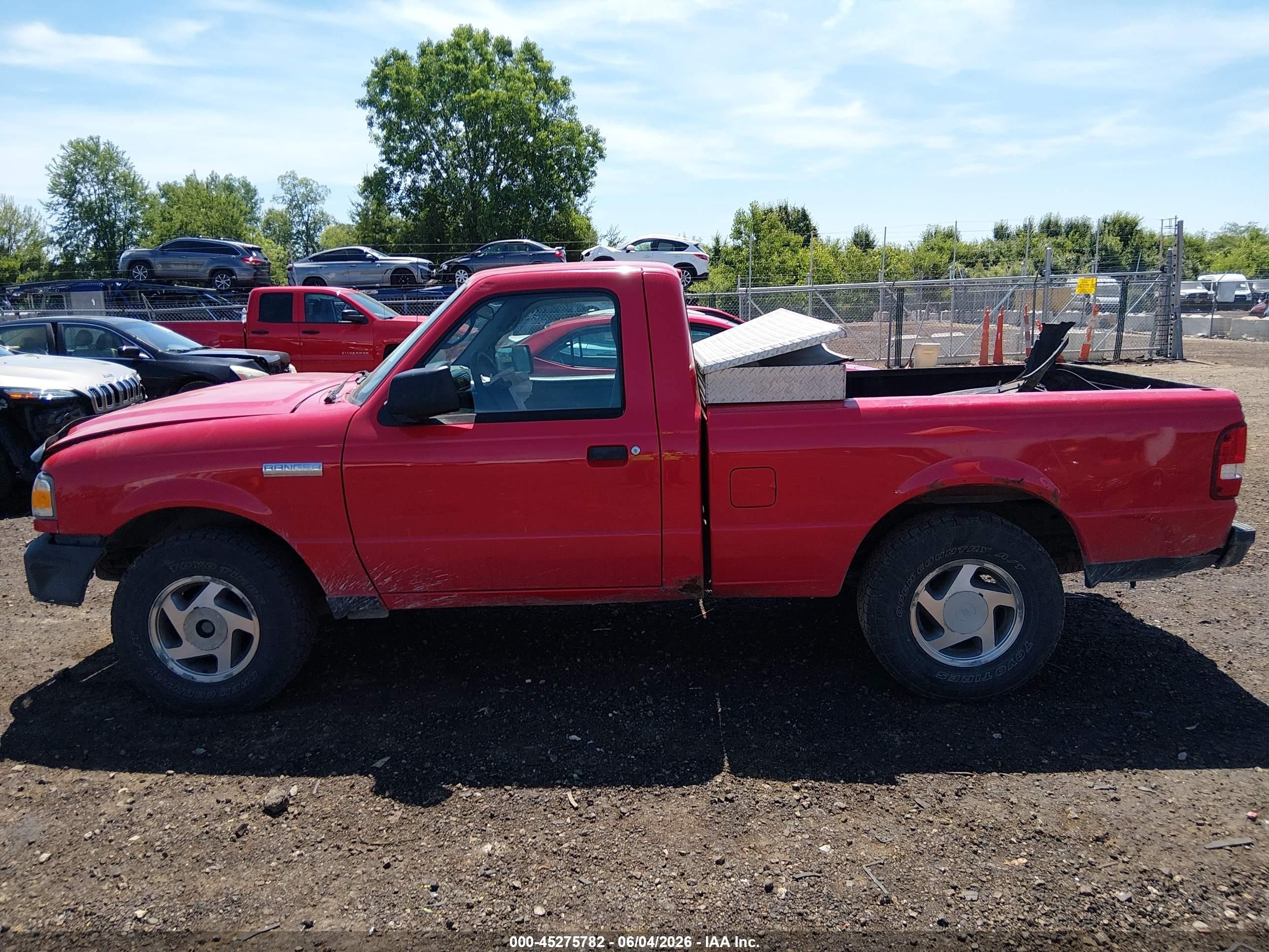 2009 Ford Ranger Sport/xl/xlt Red vin: 1FTYR10D69PA21649