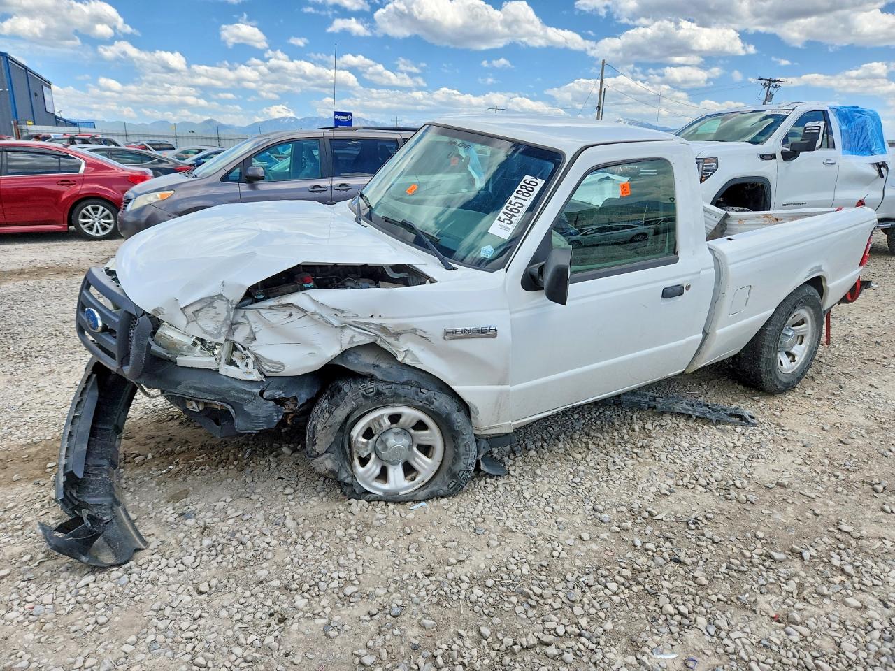 2009 Ford Ranger White vin: 1FTYR10D69PA42632