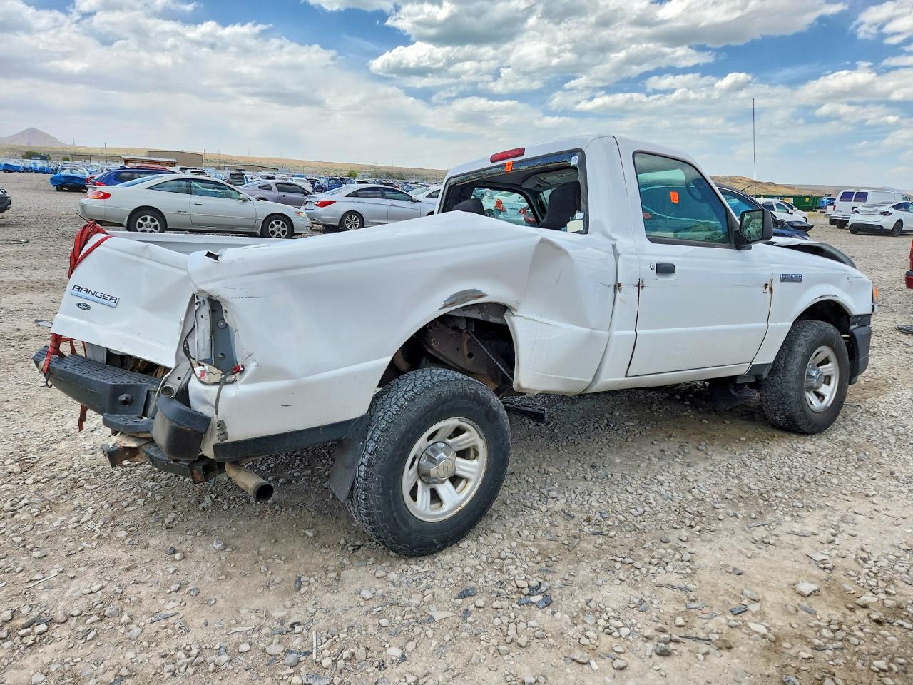 2009 Ford Ranger White vin: 1FTYR10D69PA42632