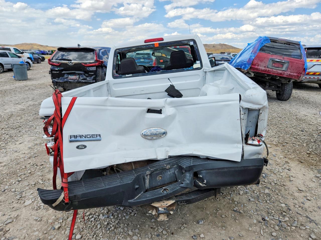 2009 Ford Ranger White vin: 1FTYR10D69PA42632